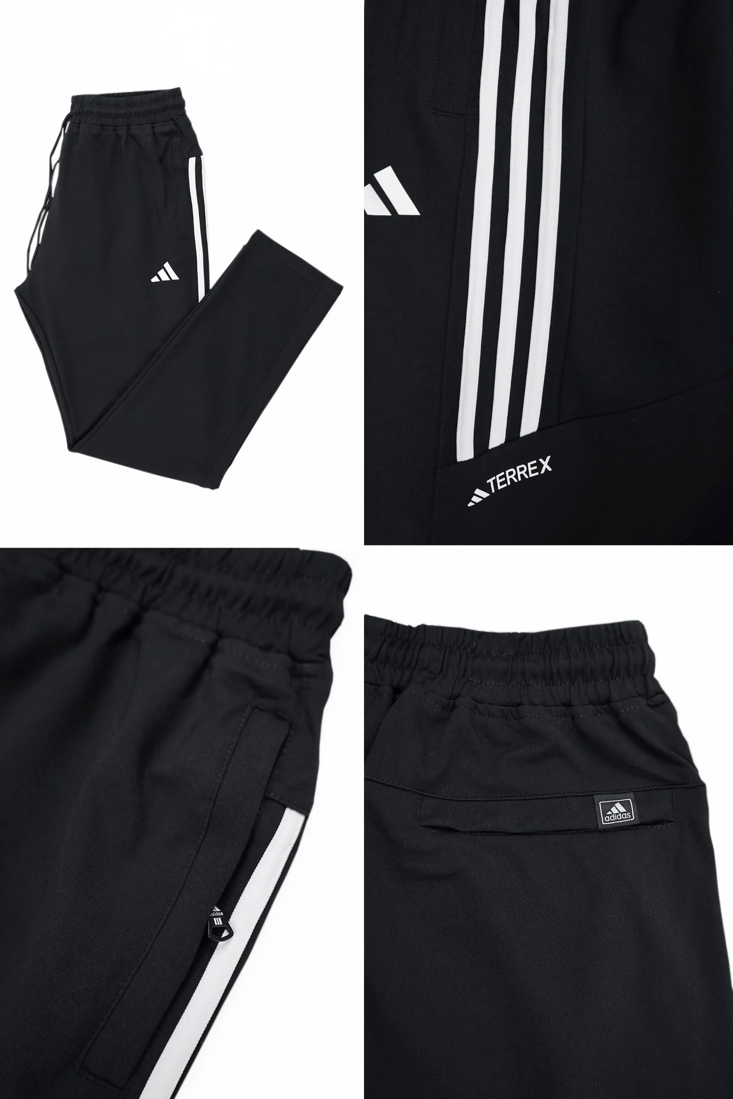 Adds 3-Stripes Grip Style Slim-Fit Trouser In Black - Image 5