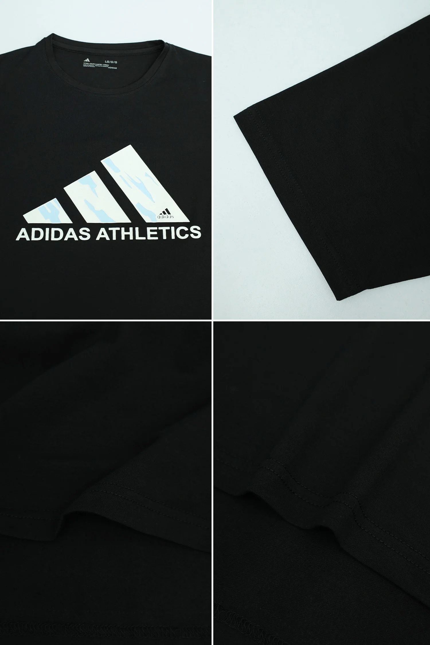 Adds Athletics Sport Arrival Round Neck Men's Tee In Black - Image 3