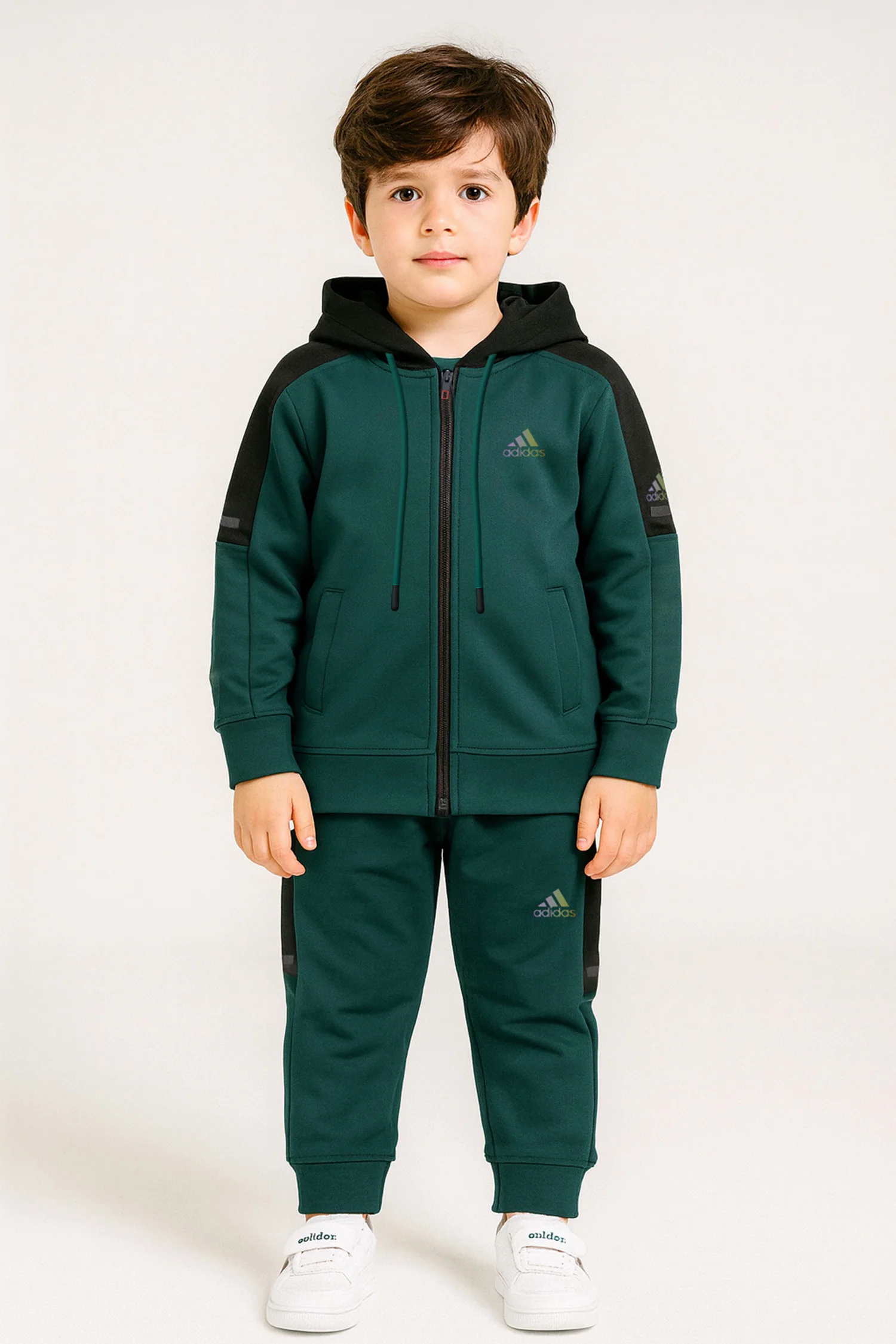 Adds Essential Performance Hooded Unisex Kids Tracksuit - Image 12