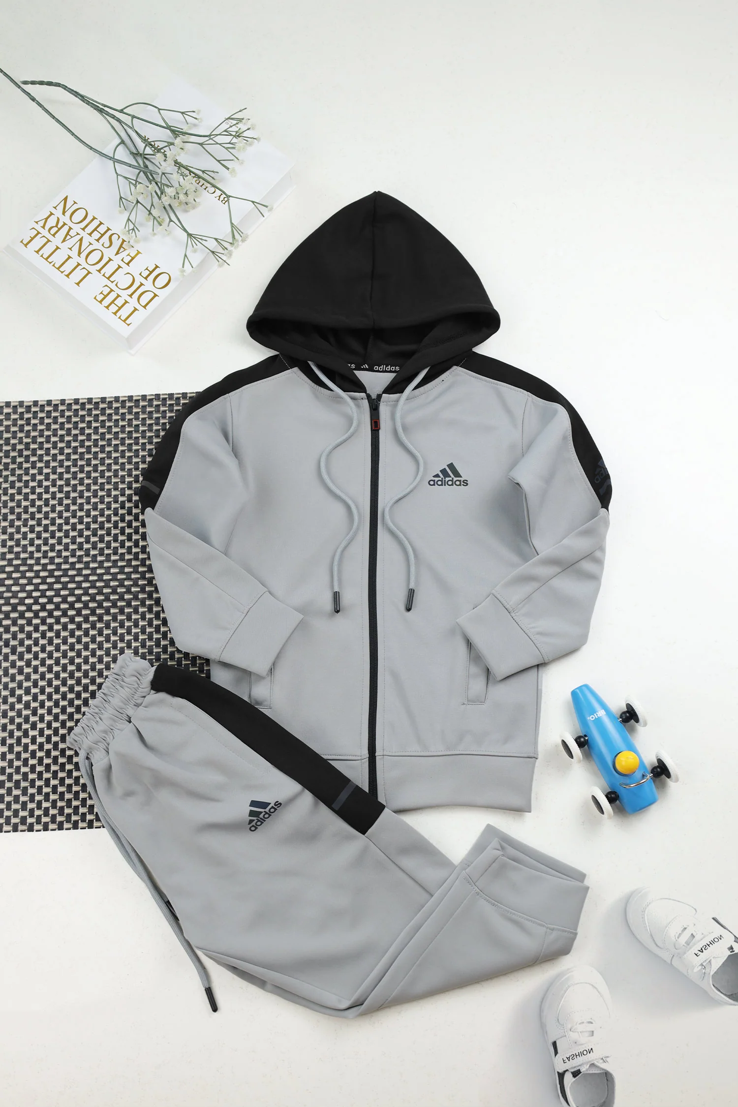 Adds Essential Performance Hooded Unisex Kids Tracksuit - Image 18