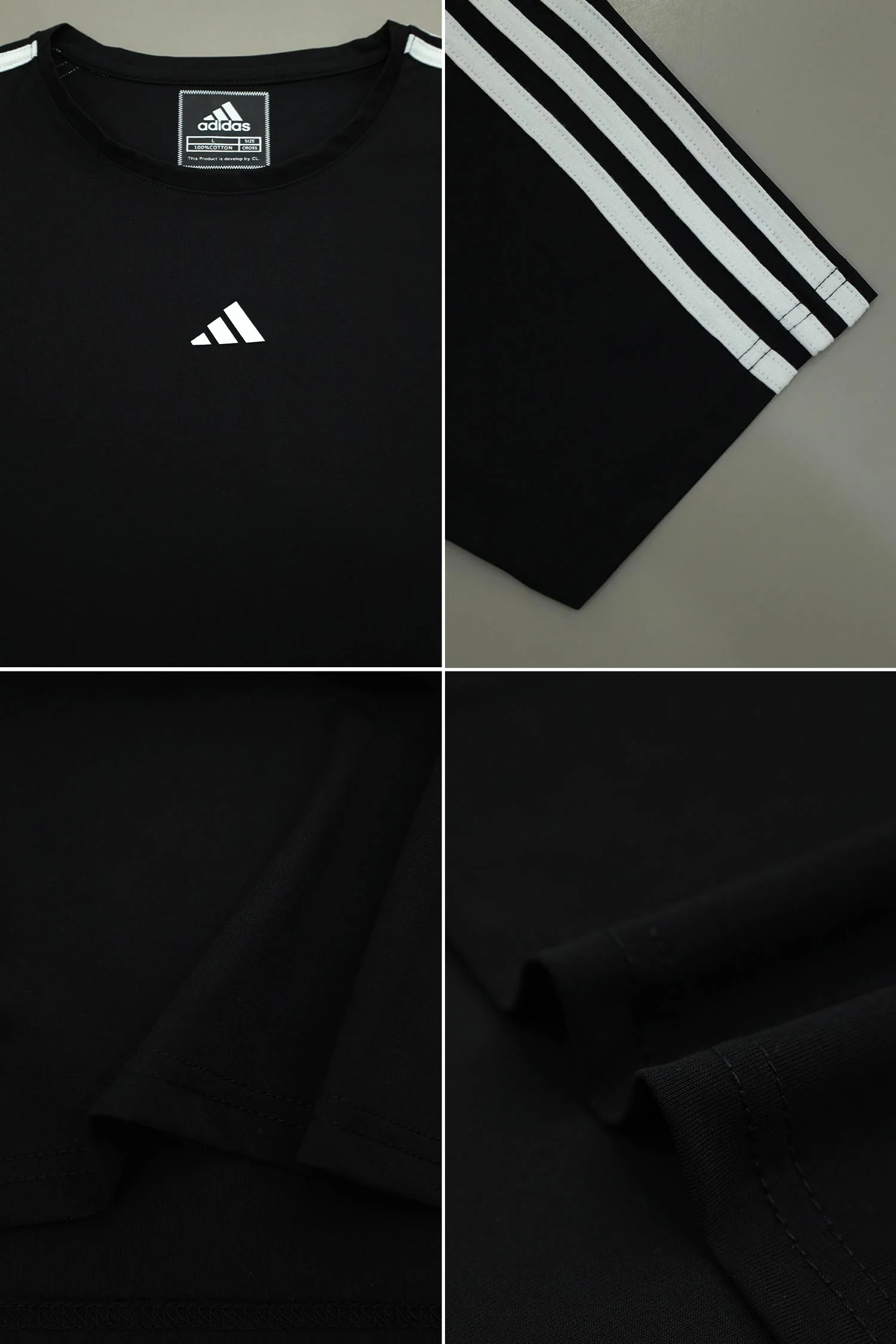 Adds Essentials Base 3-Stripes Men's Tee - Image 12