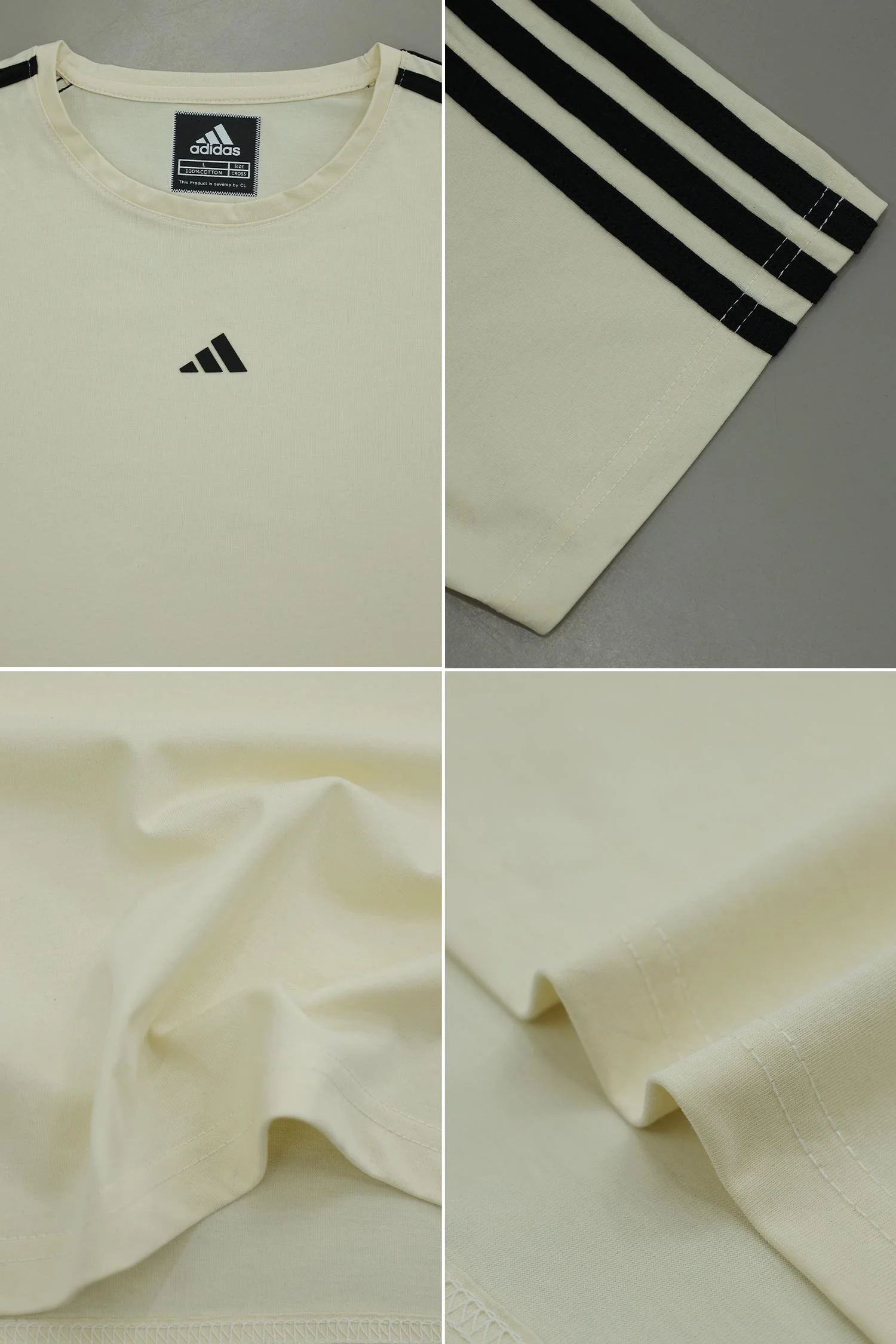 Adds Essentials Base 3-Stripes Men's Tee - Image 9
