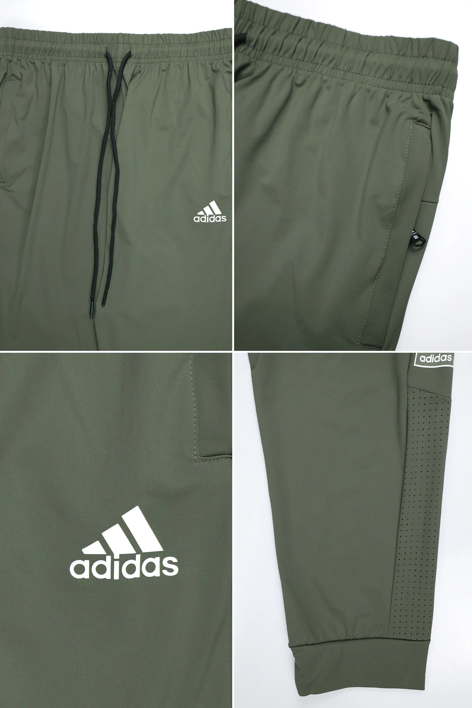 Adds Iconic Running Elastic Dry-Fit Trouser In Olive - Image 3