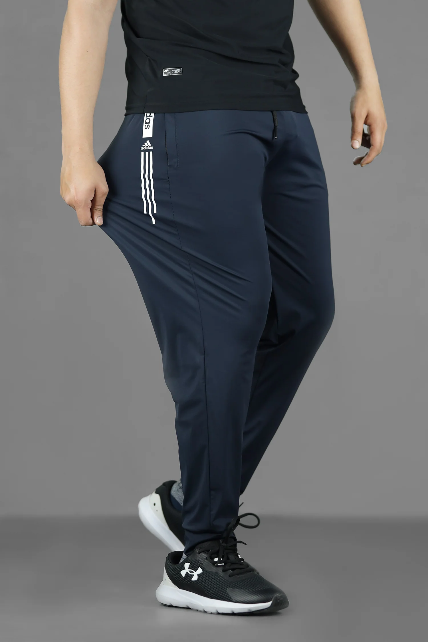 Adds Iconic Style Dry-Fit Trouser In Navy Blue - Image 2