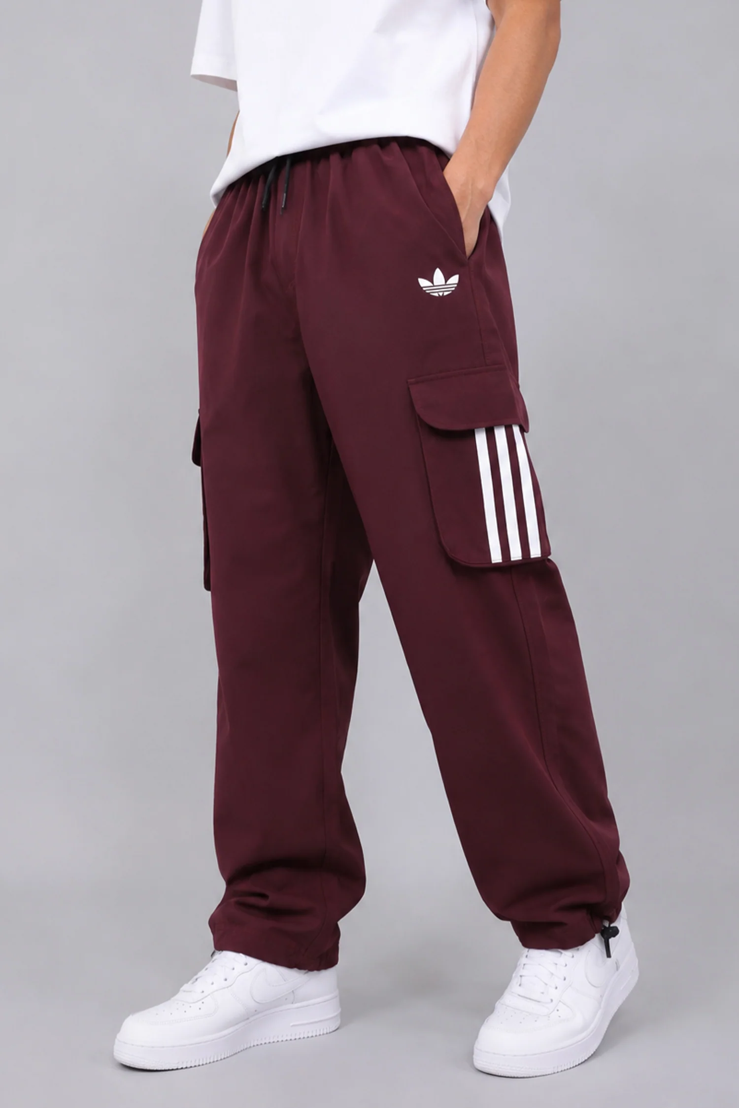 Adds Mid-Rise Pocket Side Stripe Loose Bottom Trouser - Image 6