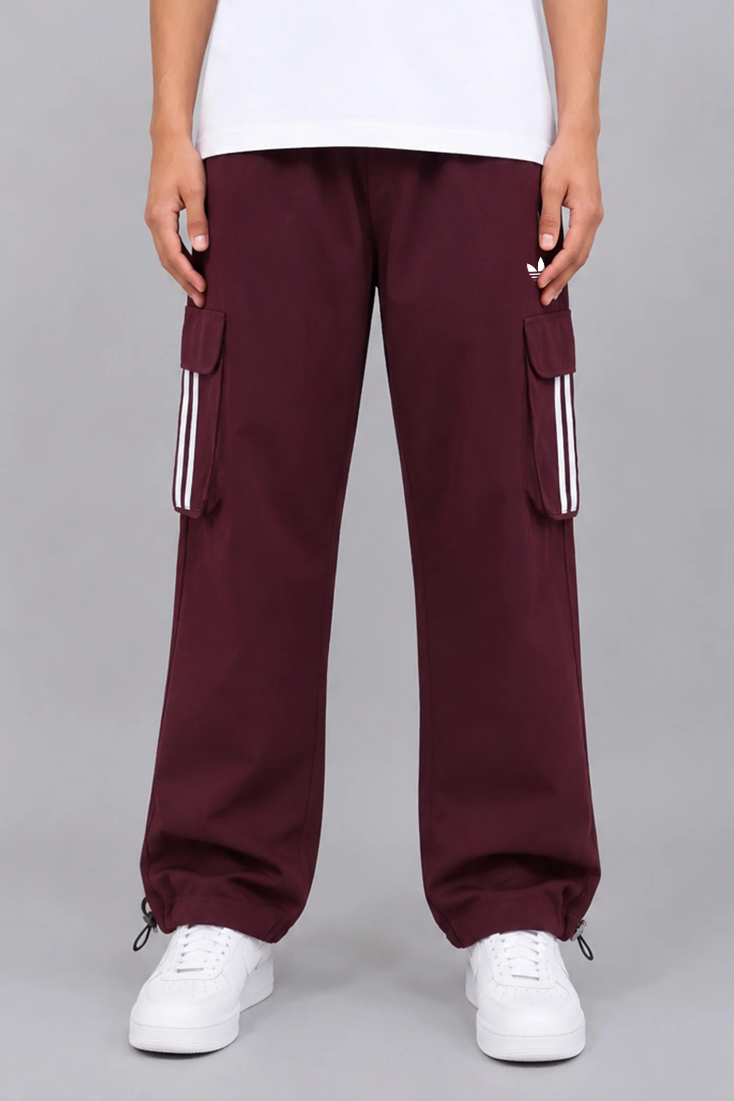 Adds Mid-Rise Pocket Side Stripe Loose Bottom Trouser - Image 7