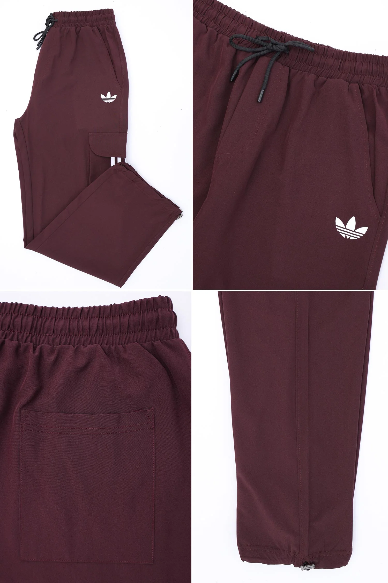Adds Mid-Rise Pocket Side Stripe Loose Bottom Trouser - Image 9