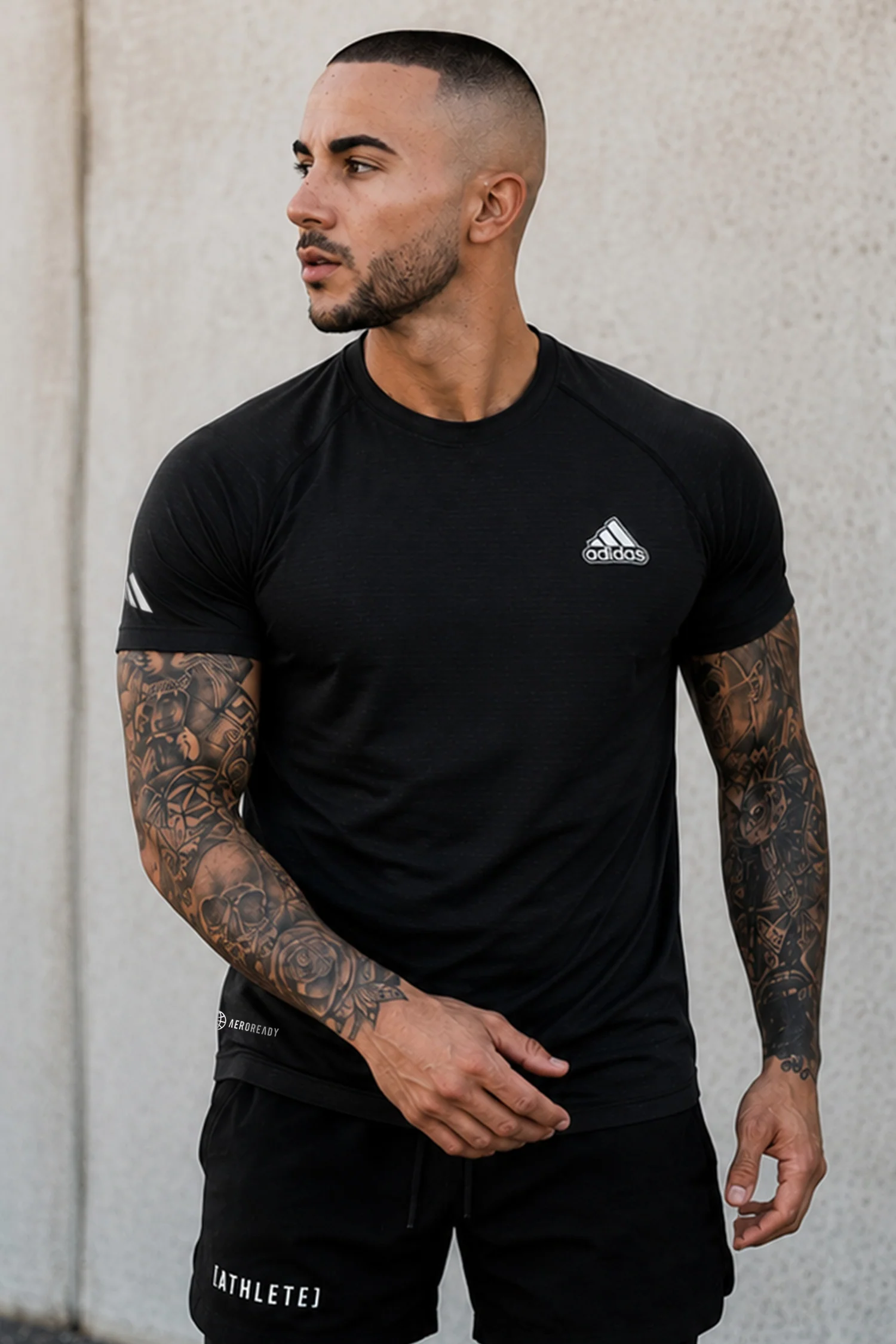 Adds Own the Run Energy Men's Imp Dry-Fit Tee In Black