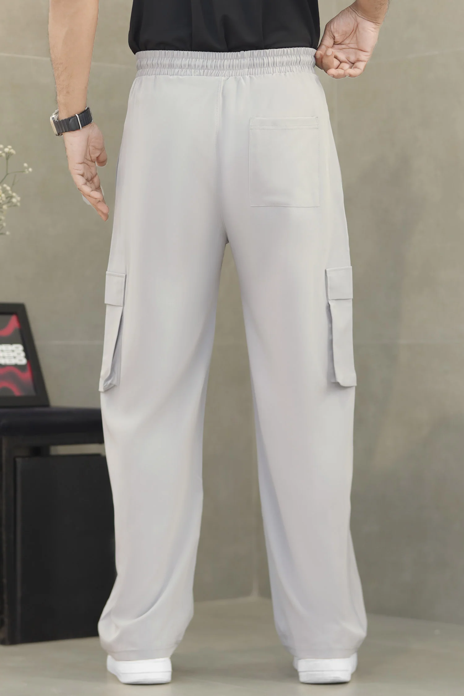 Adds Safari Style Drawcord Loose Bottom Trouser - Image 15