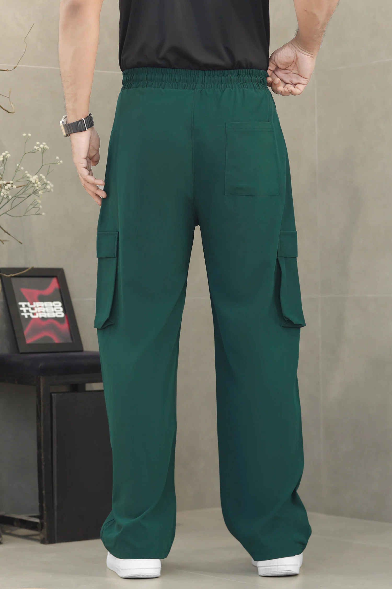 Adds Safari Style Drawcord Loose Bottom Trouser - Image 7