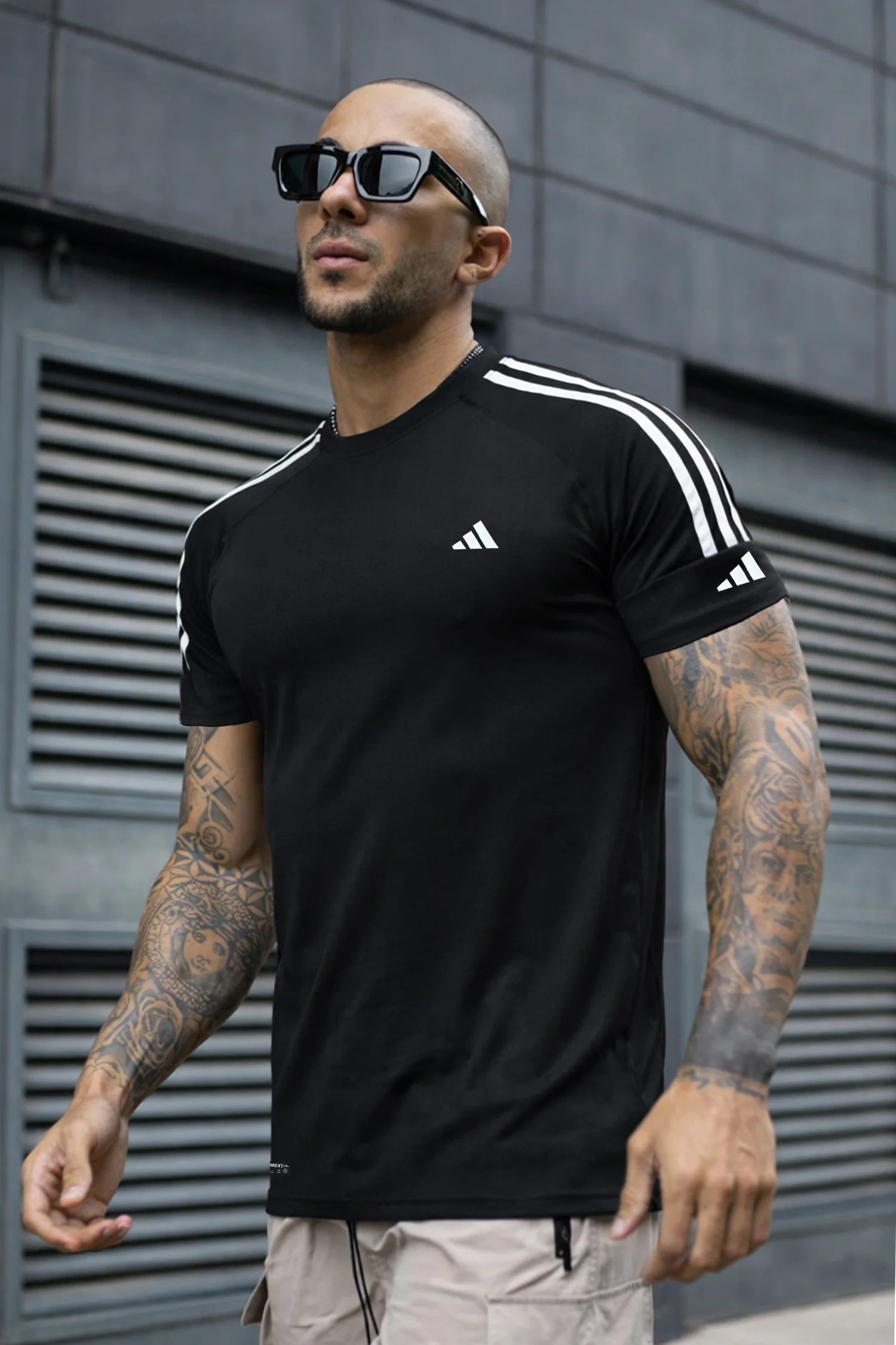 Adds Shoulders 3 Stripe Style Imp Dry-Fit Tee* - Image 10
