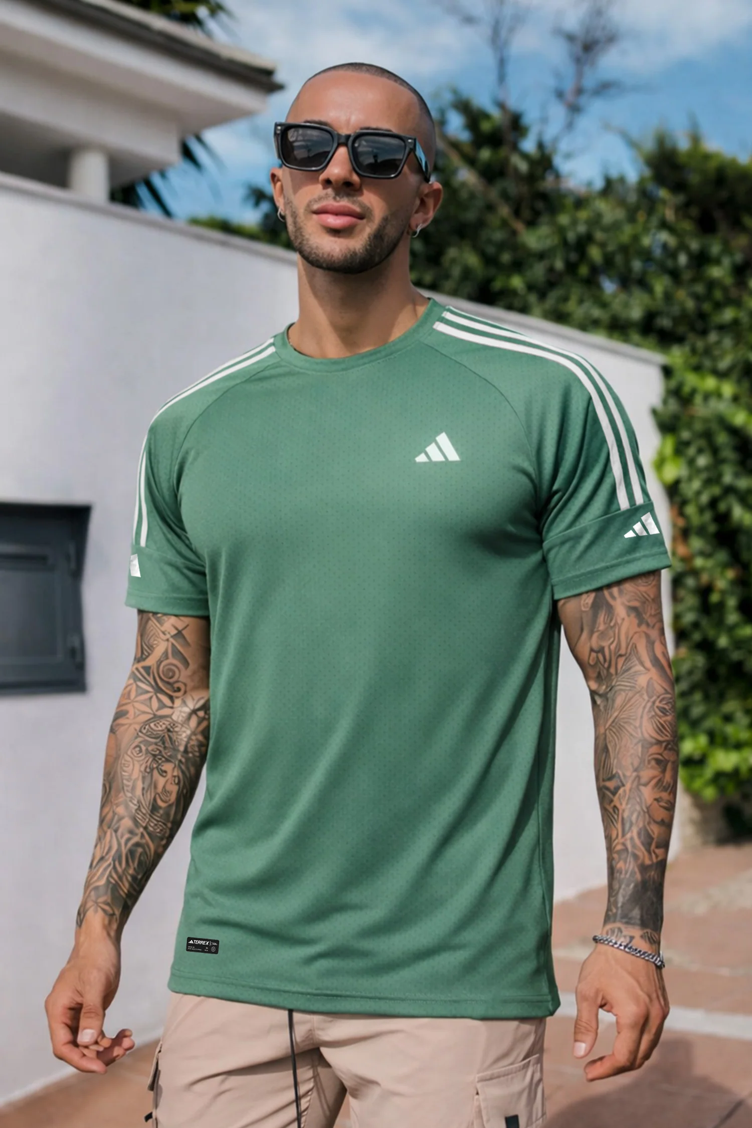 Adds Shoulders 3 Stripe Style Imp Dry-Fit Tee* - Image 7
