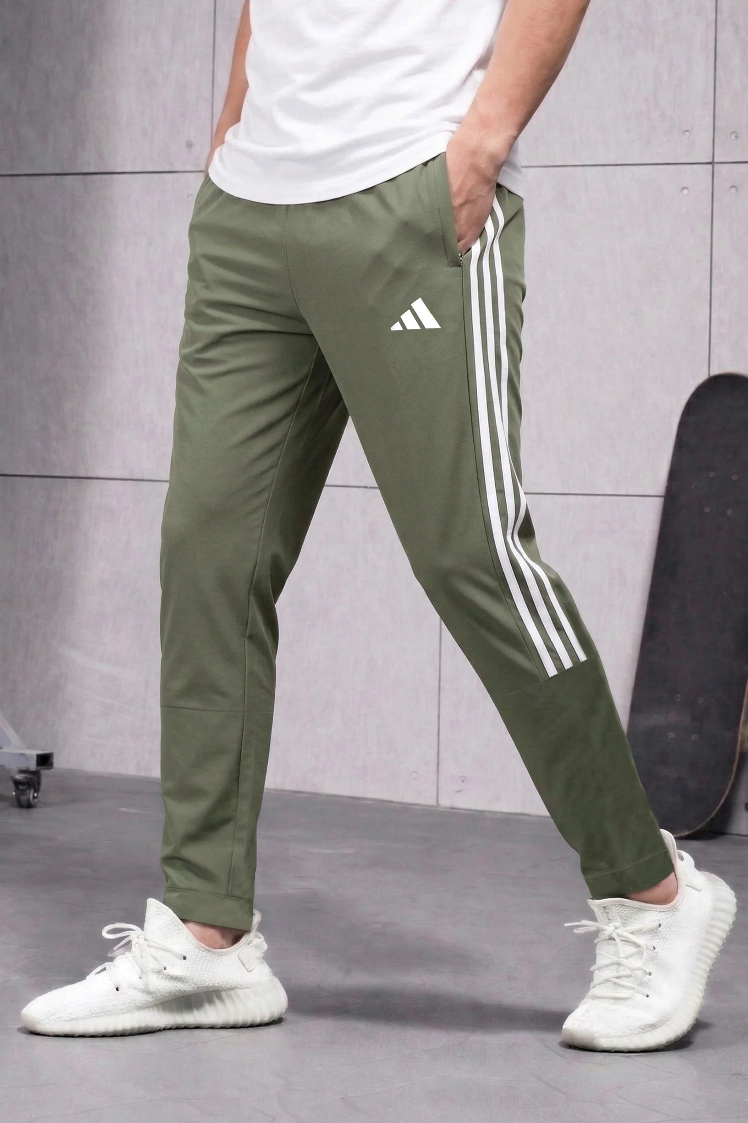 Adds Side Half 3 Strips Dry-Fit Trouser