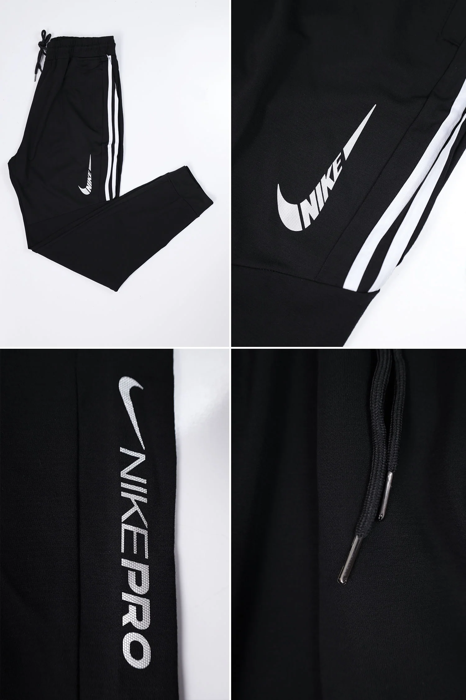 Nke Casual Fashion Teenager Drawstring Sportswear Trouser In Black - Image 6