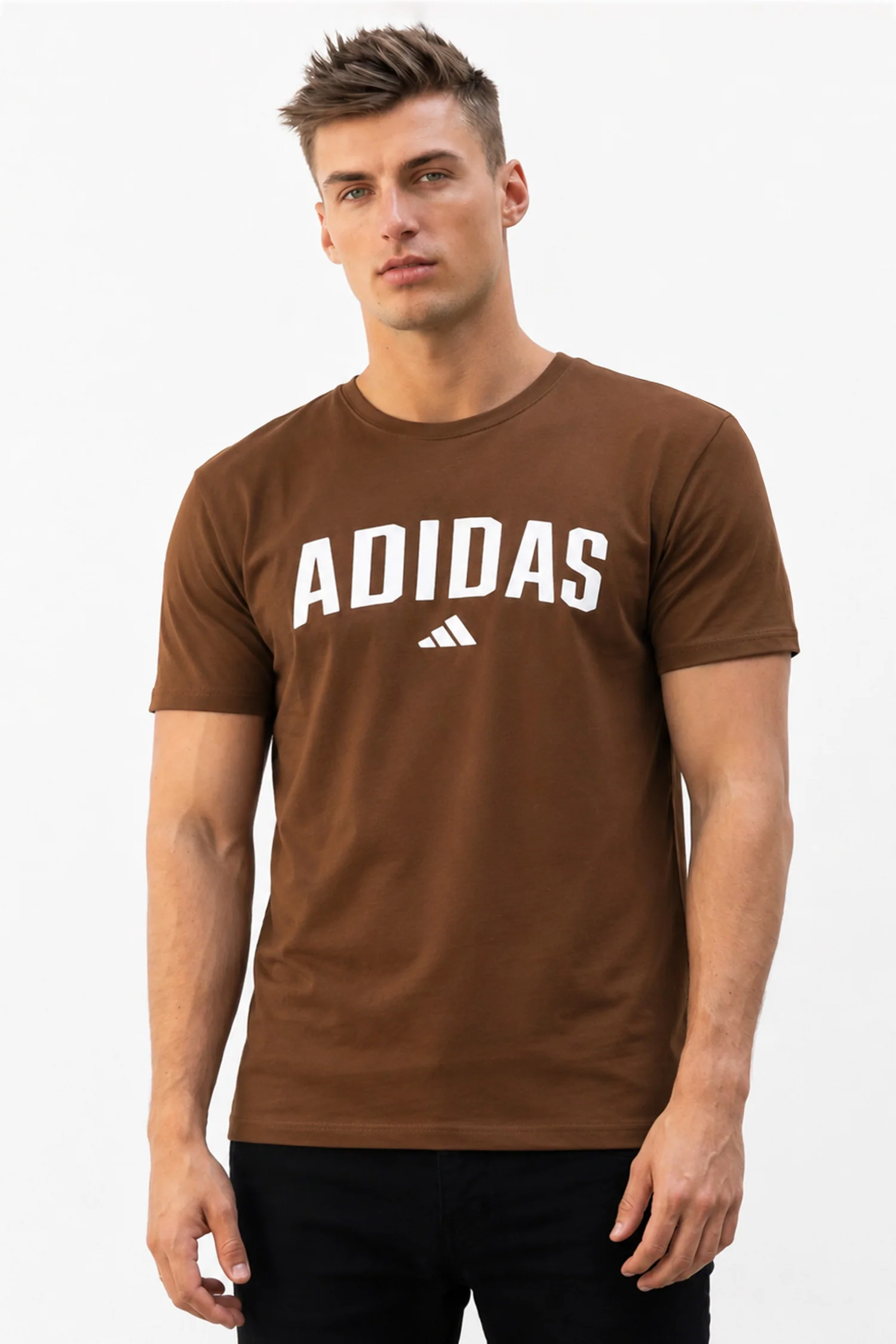 Adds Sportswear Codes Collegiate Men's Tee In Dark Brown