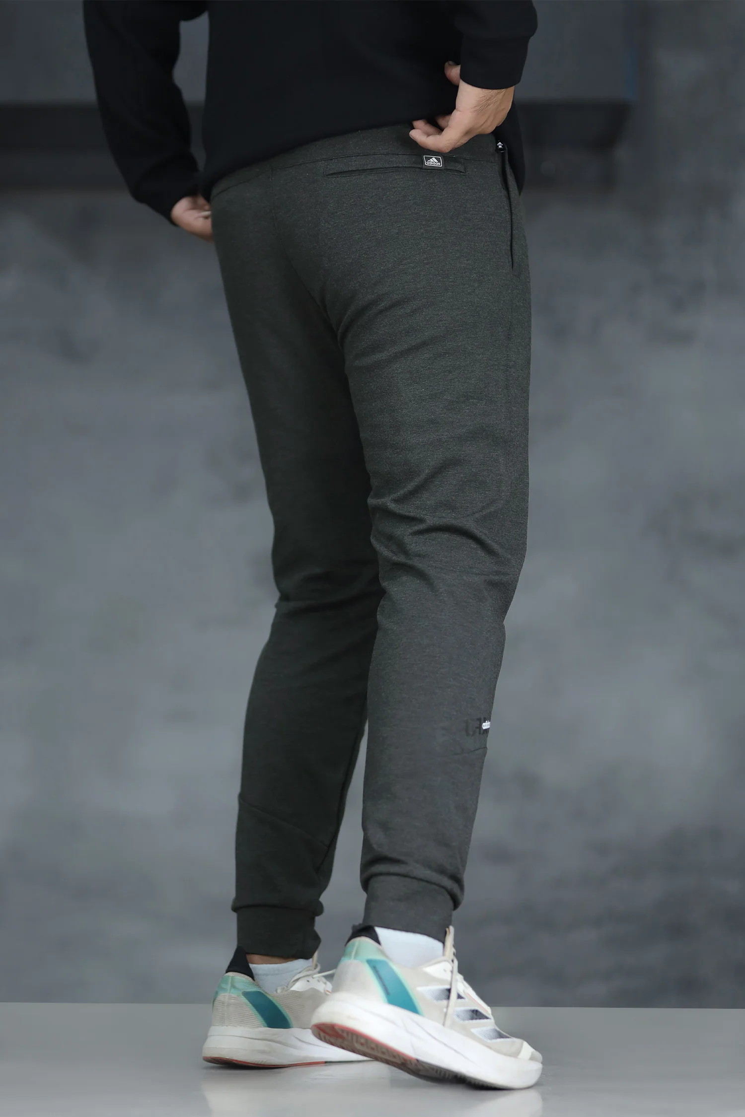 Adds Training Spaceknit Slim-Fit Trouser In Charcoal - Image 3