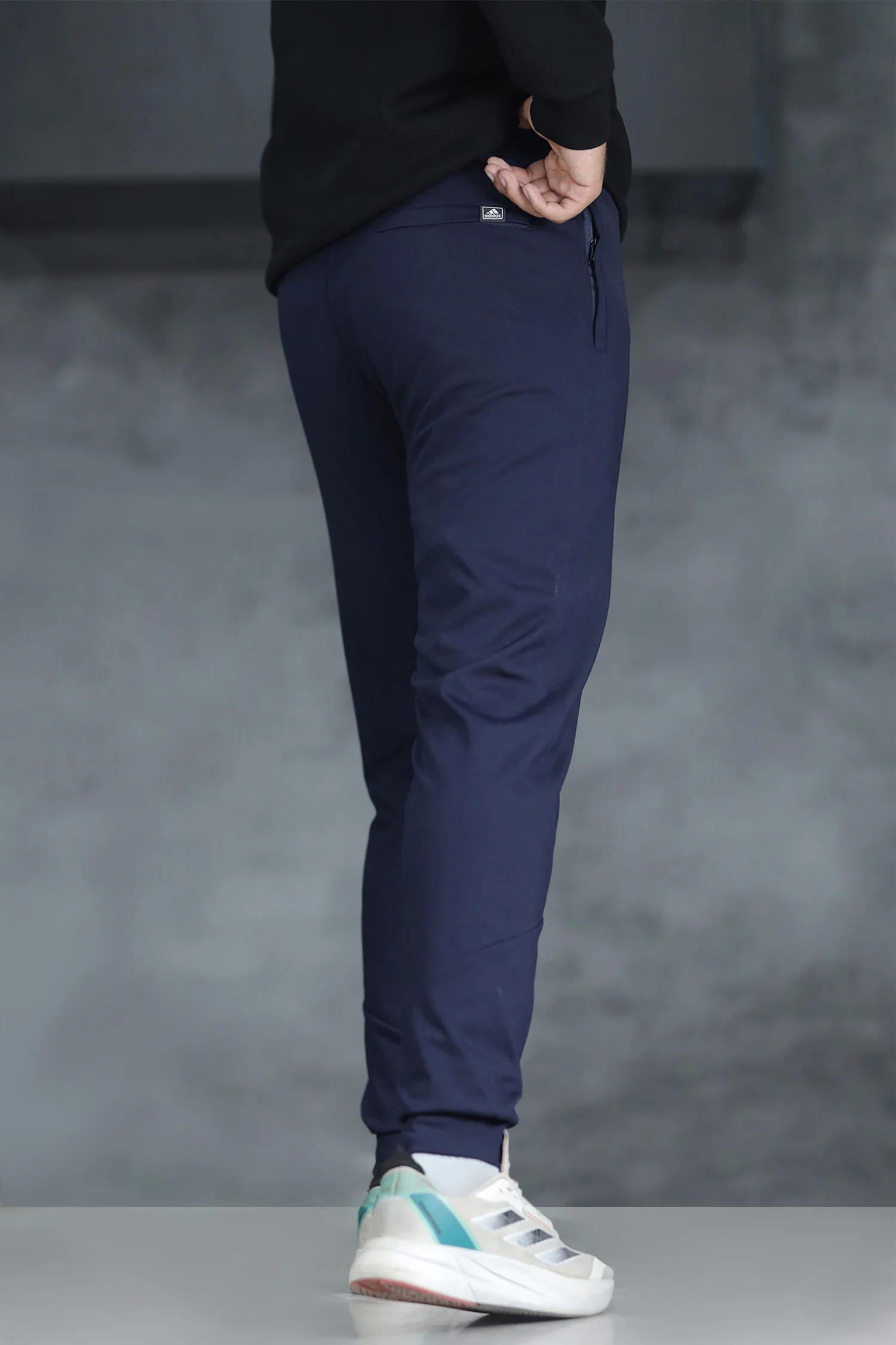 Adds Training Spaceknit Slim-Fit Trouser In Navy Blue - Image 3