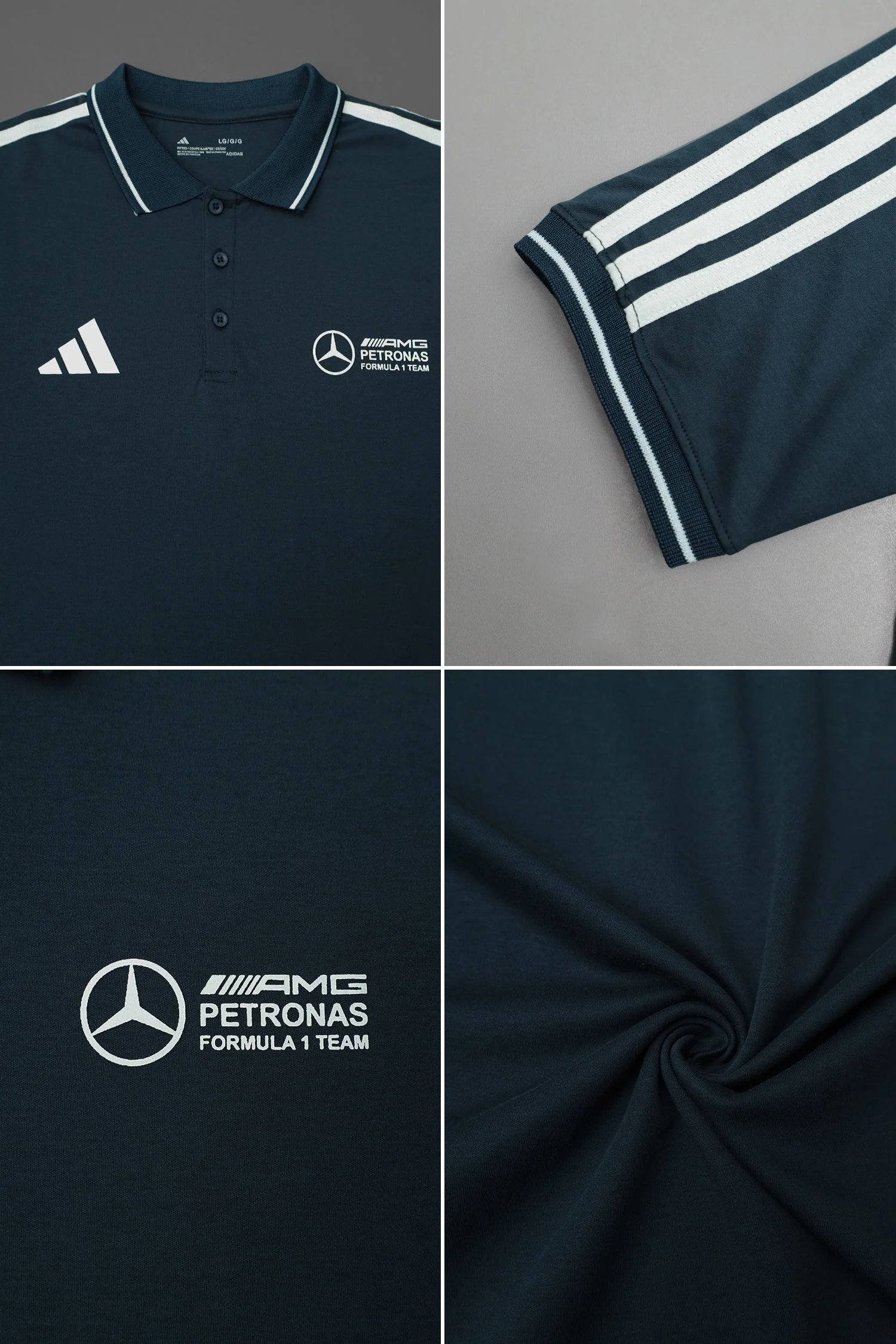 Adds x Mercds F1 Series Men's Imp Polo Shirt - Image 6