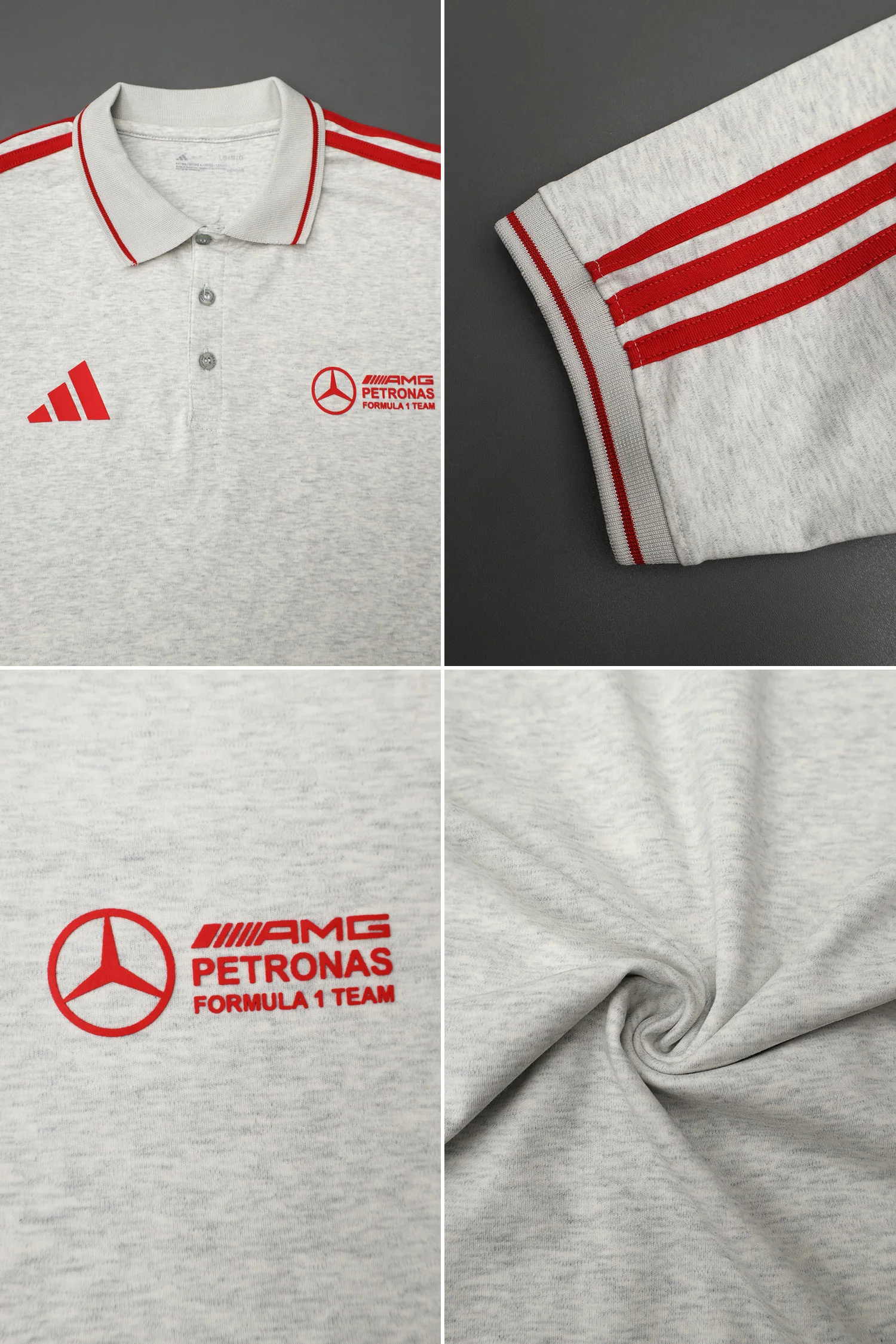 Adds x Mercds F1 Series Men's Imp Polo Shirt - Image 9