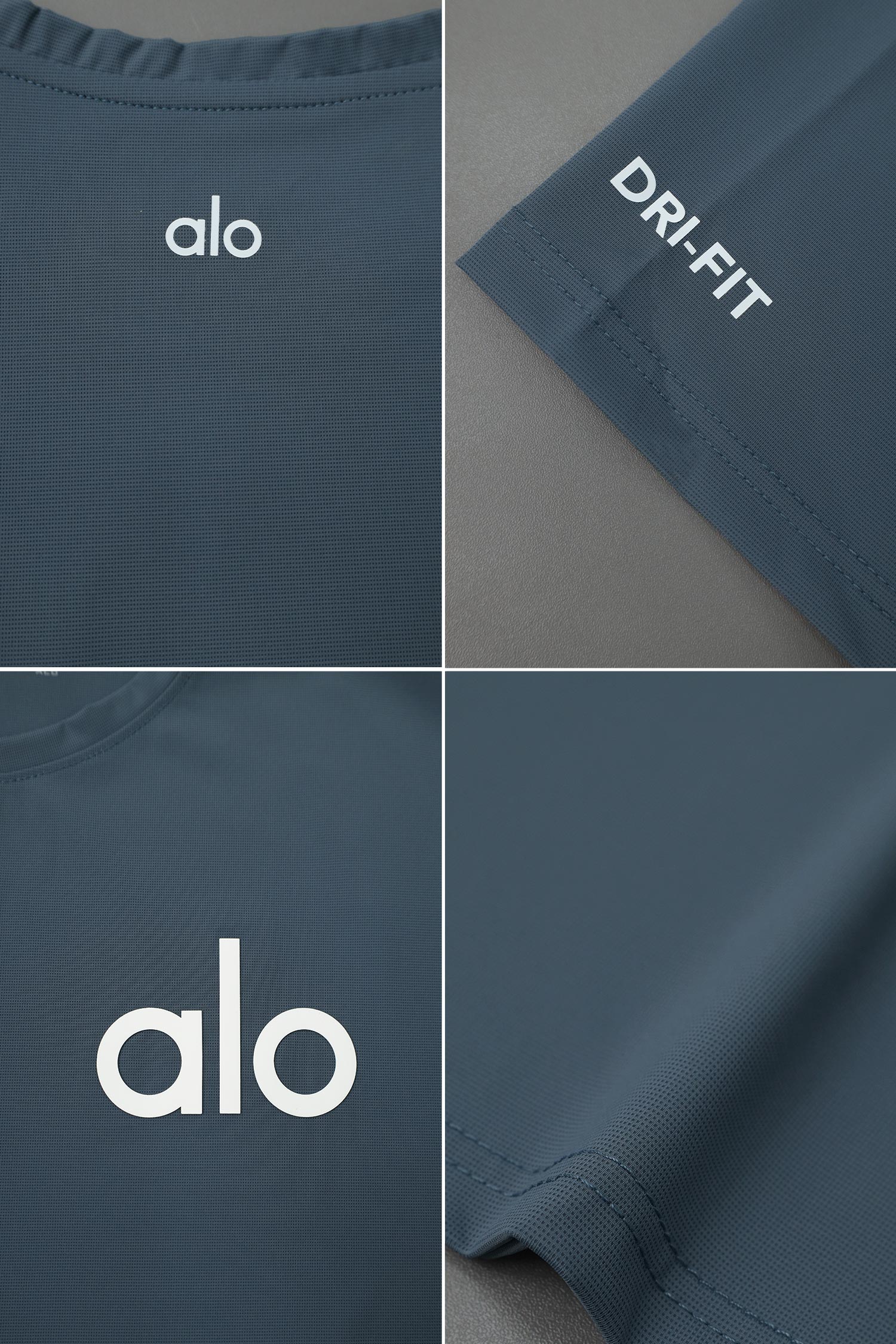 Alo Yoga Distinctive Front Logo Arrival Dry-Fit Tee - Image 6