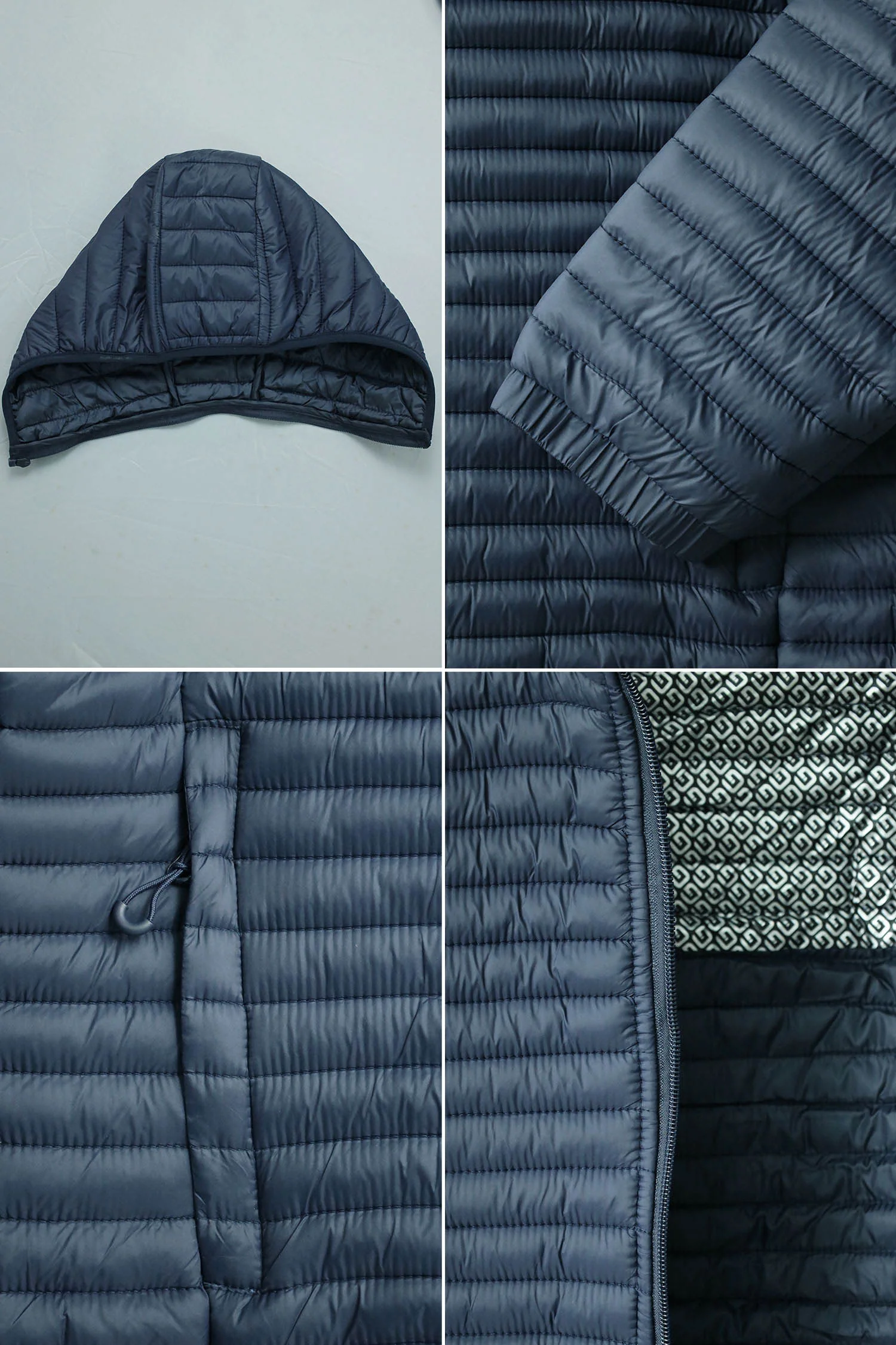 Best Bubble Men's Imported Puffer Jacket In Navy Blue - Image 4