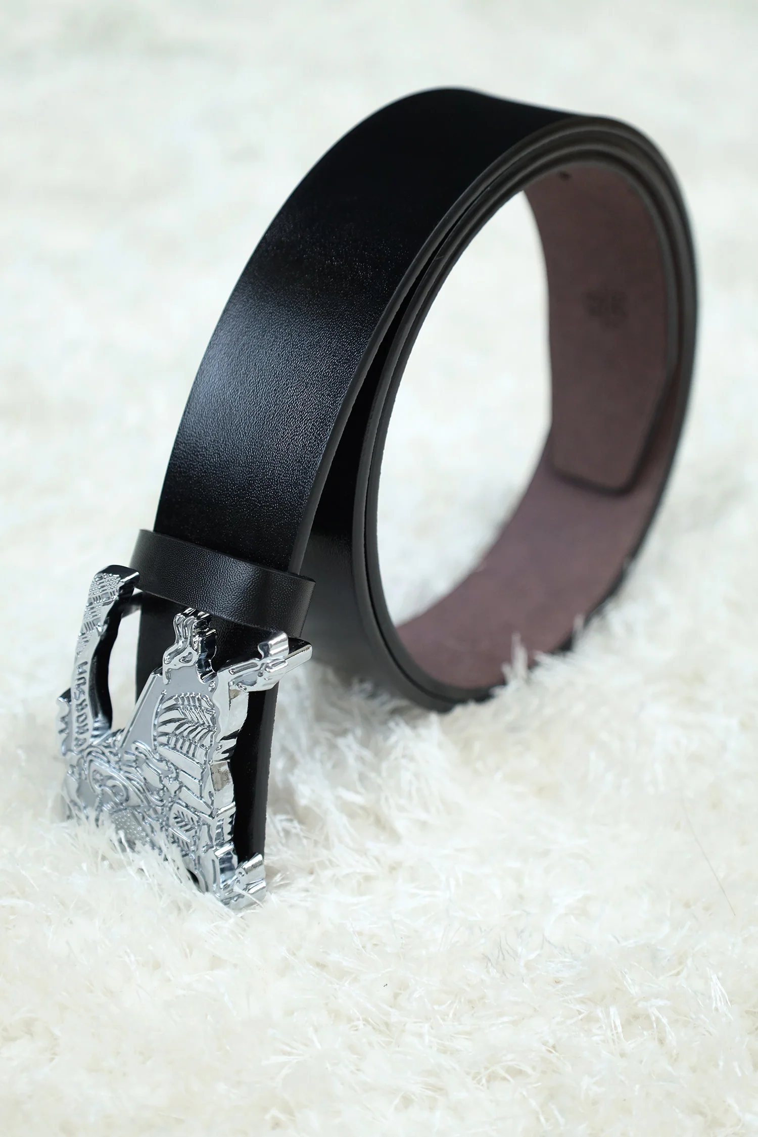 Burbrry Metal Alloy Automatic Buckle Branded Belt - Image 7
