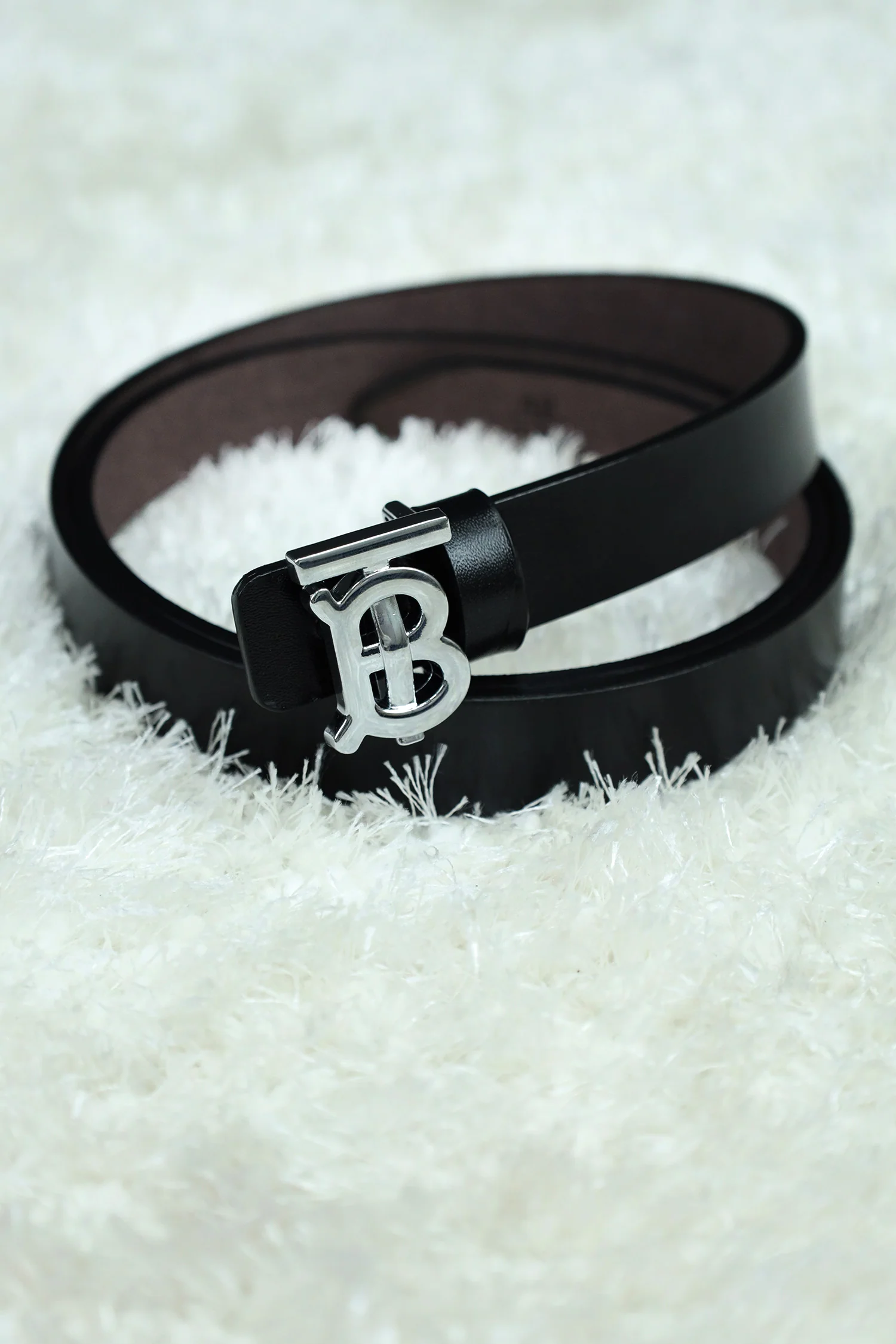 Burbrry Metal Alloy Automatic Buckle Branded Belt - Image 5