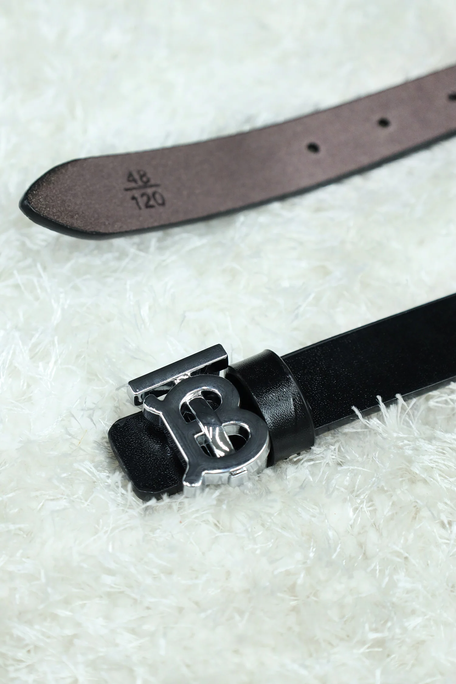 Burbrry Metal Alloy Automatic Buckle Branded Belt - Image 6