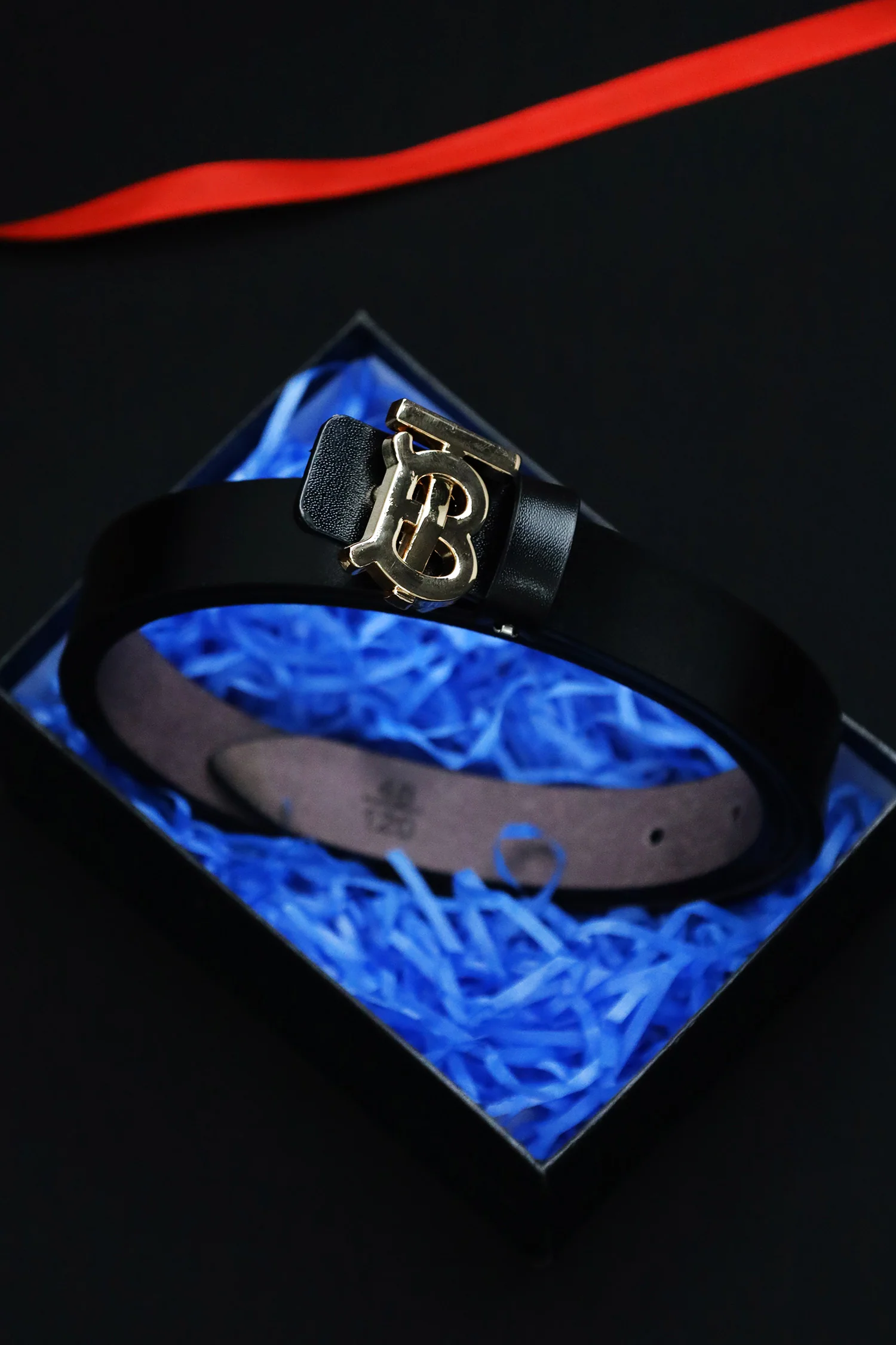 Burbrry Metal Alloy Automatic Buckle Branded Belt - Image 5