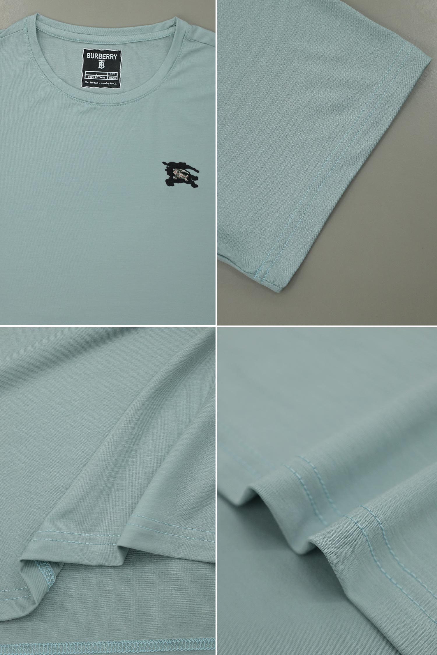 Burbry Equestrian Knight Design Men's Tee - Image 6
