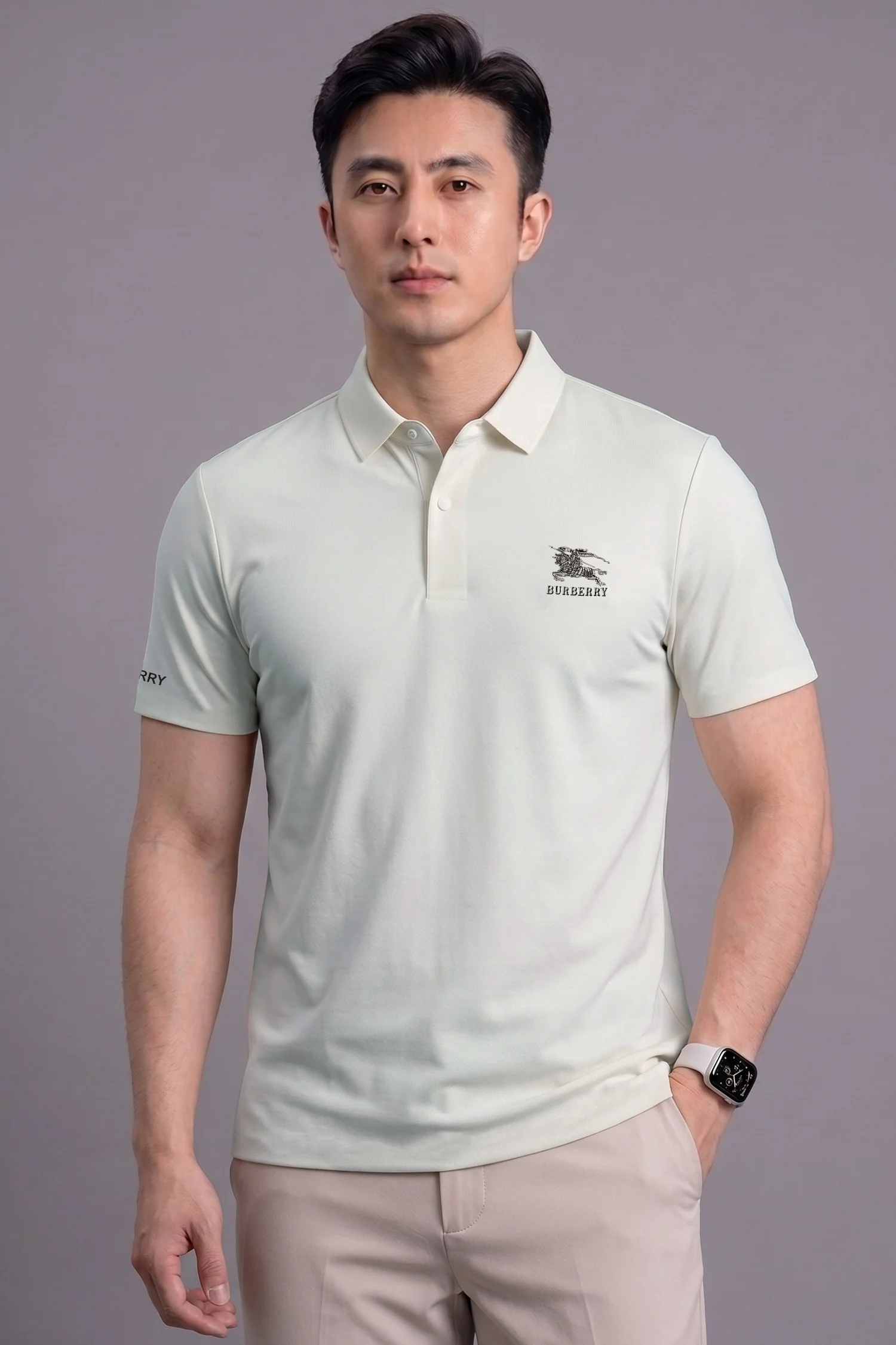 Burbry Modern Fit Performance Imp Dry-Fit Polo