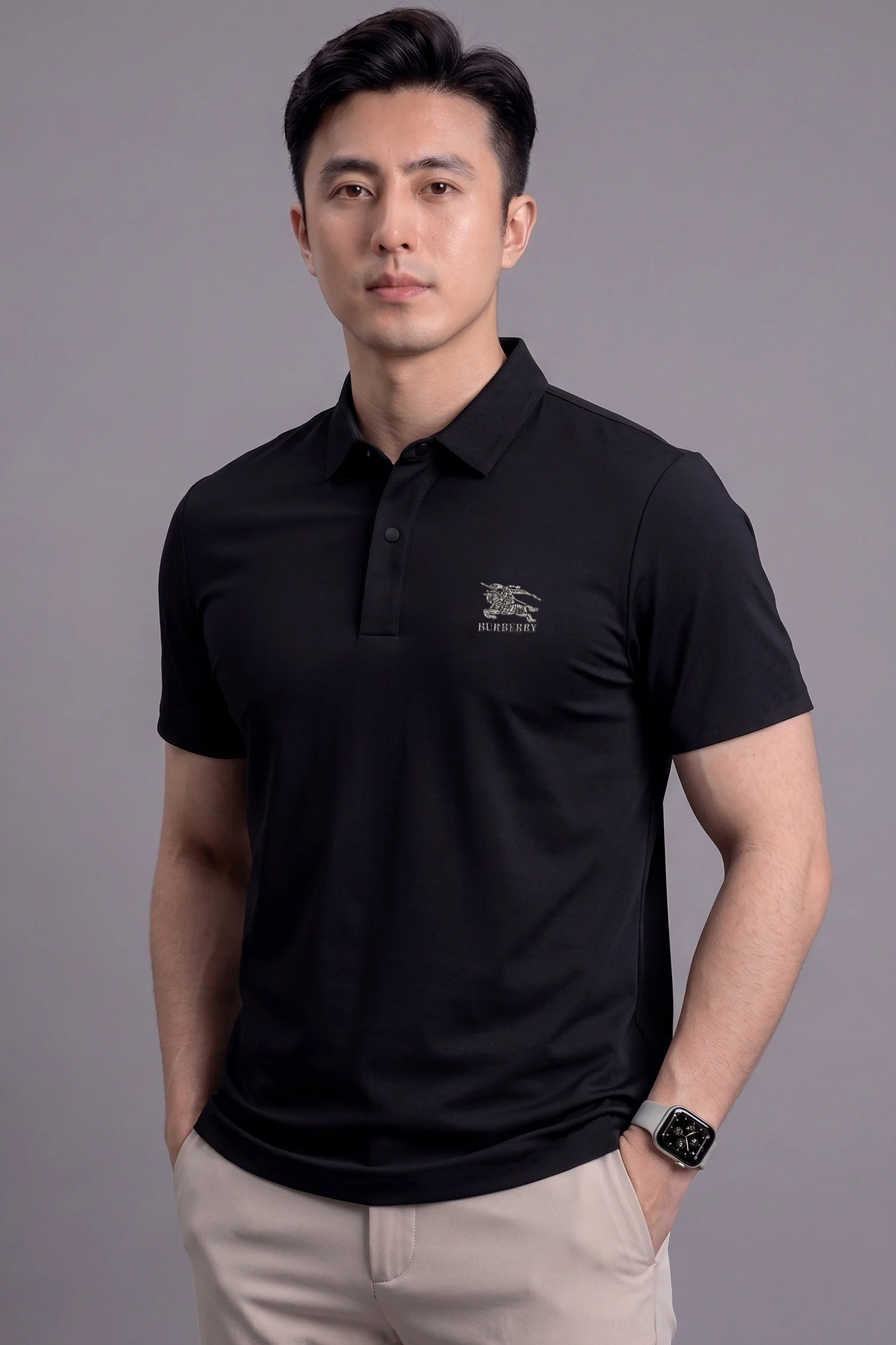 Burbry Modern Fit Performance Imp Dry-Fit Polo - Image 7
