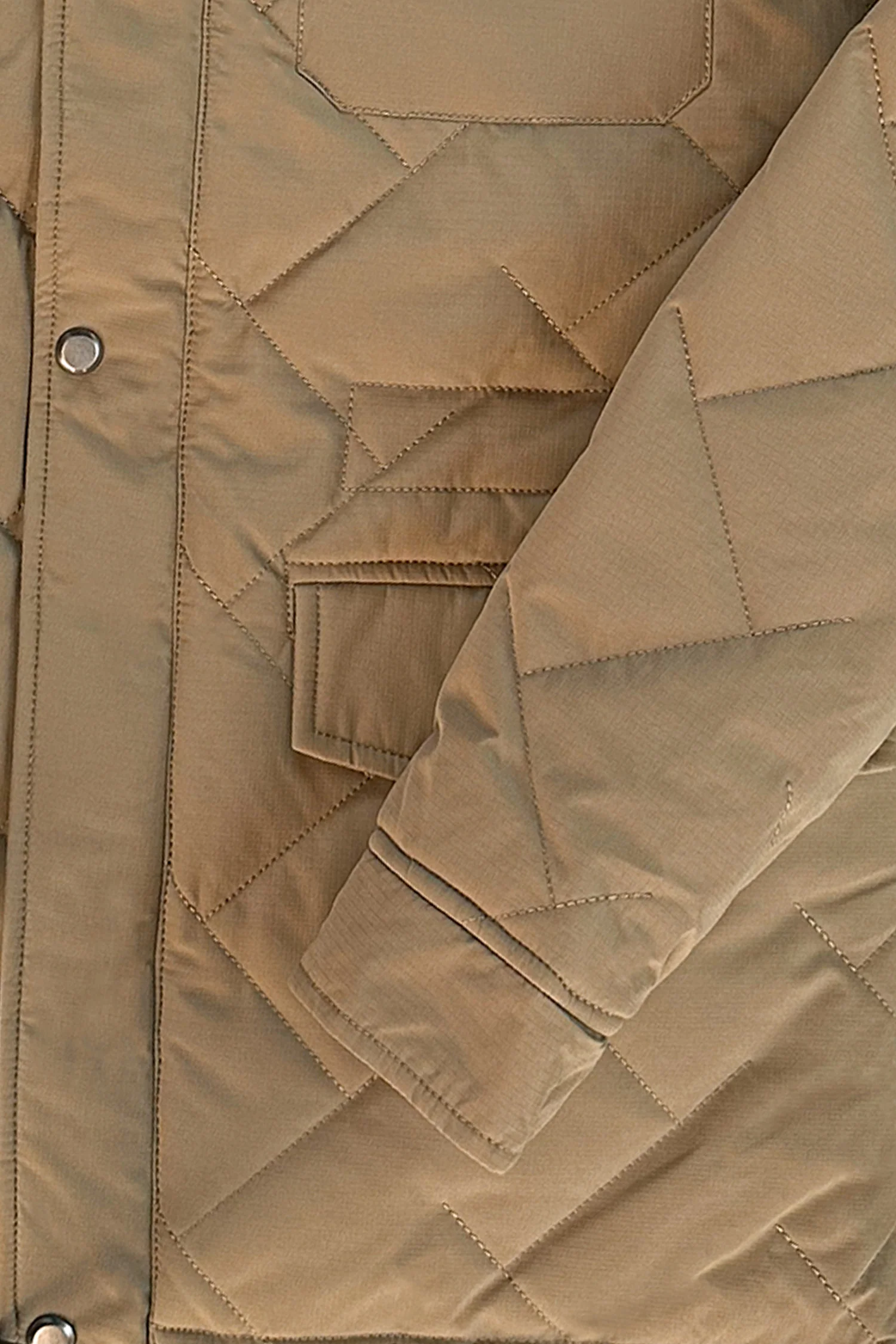 Button Placket Motif Imported Puffer Jacket - Image 19