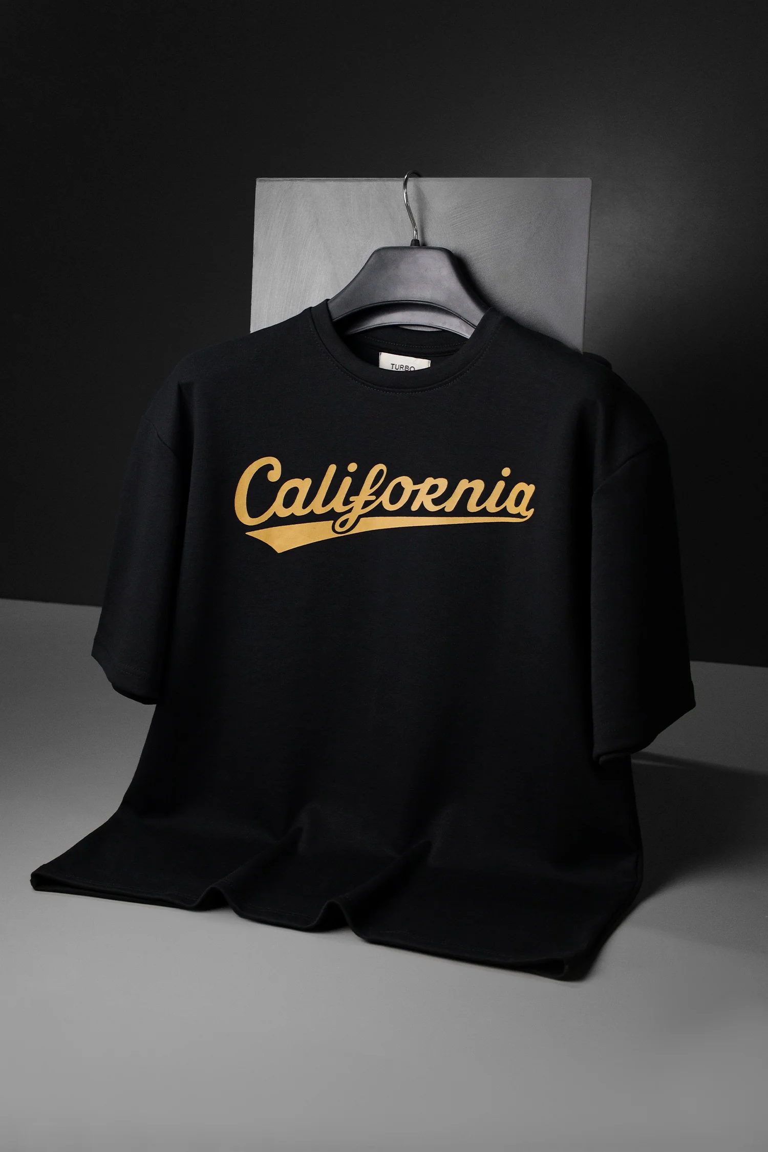 California Relaxed Graphic Oversize Tee In Black - Image 3