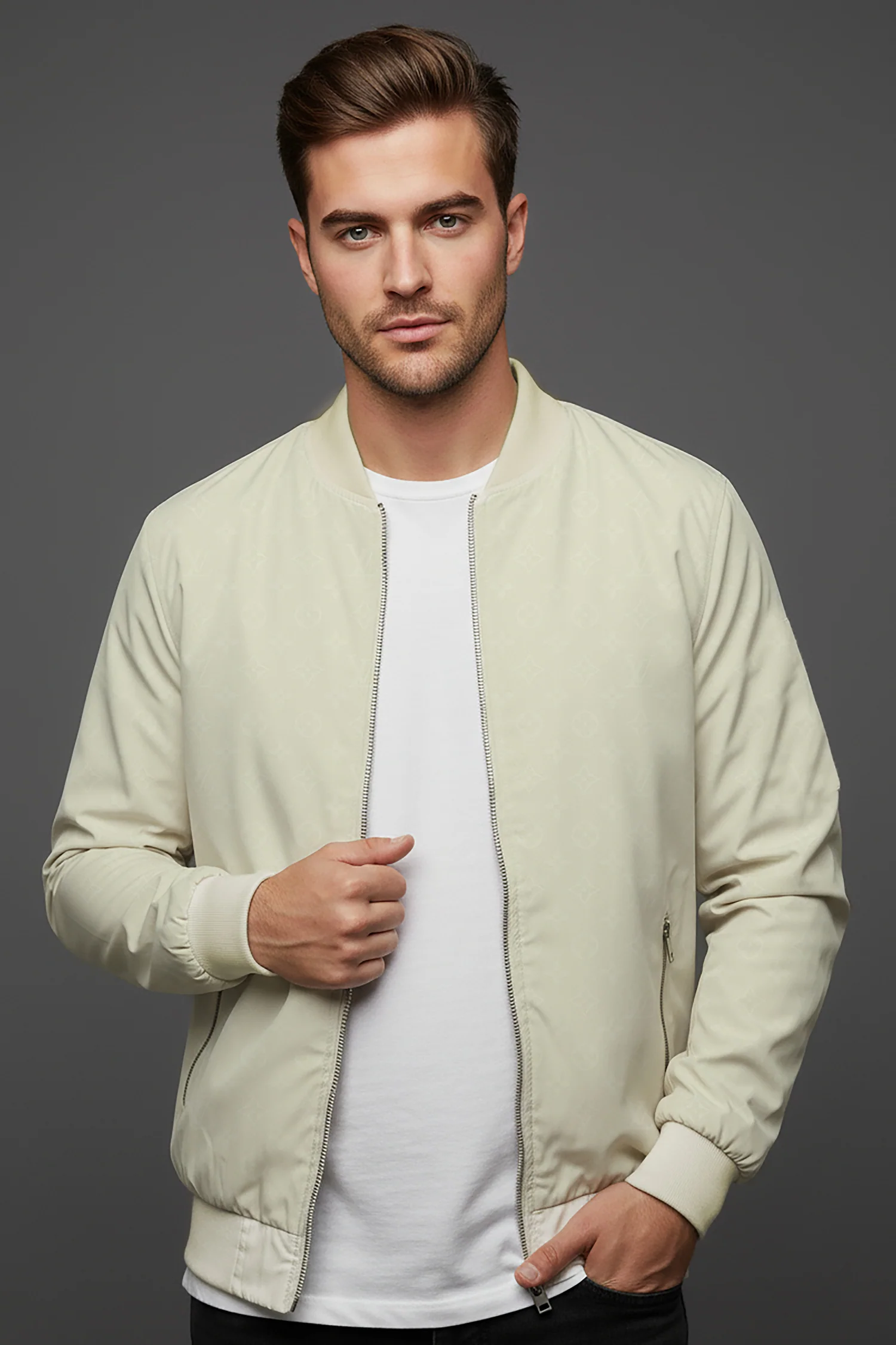 Comfy Cozy Rib Style Imported Light Weight Jacket - Image 9