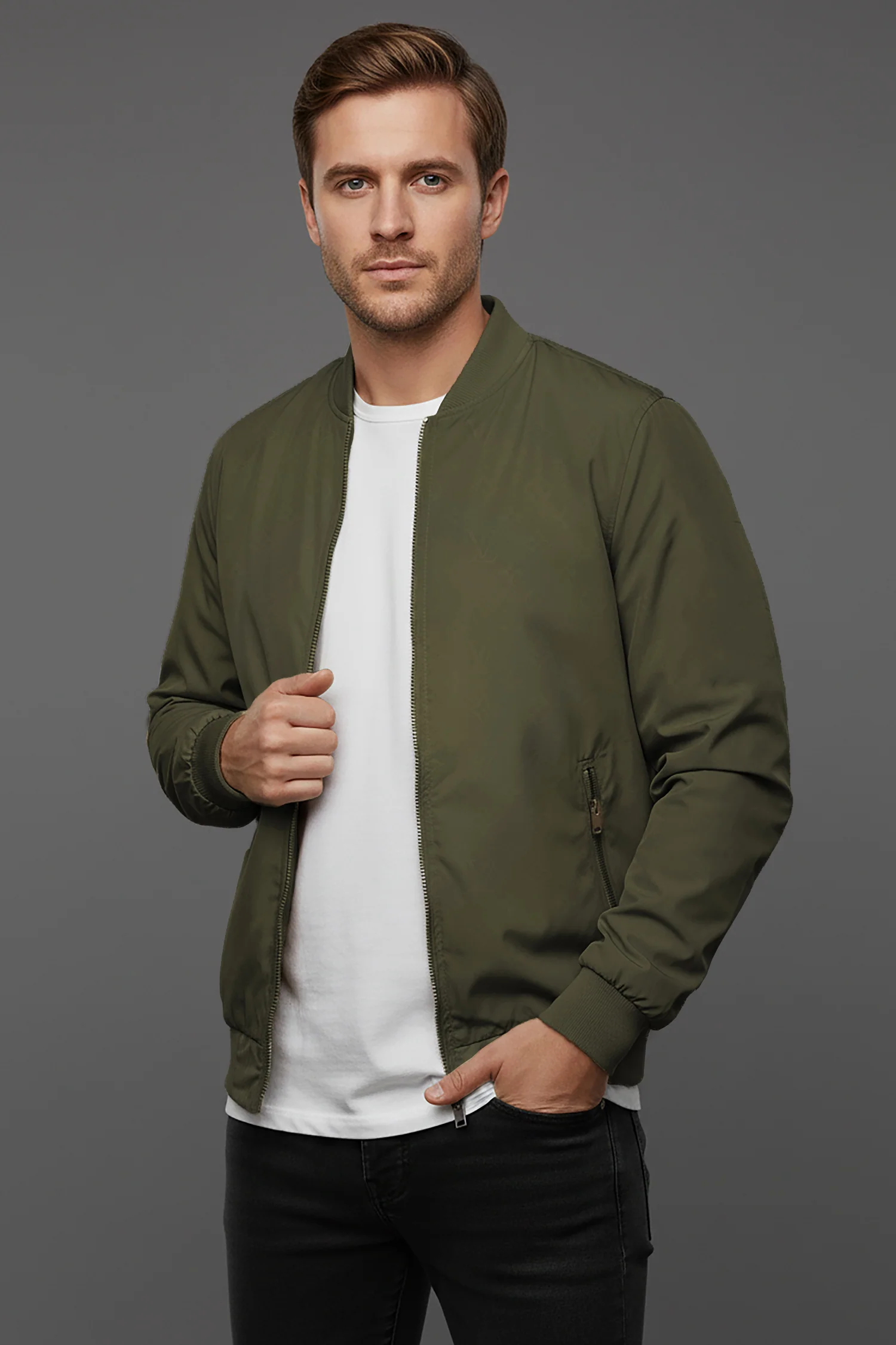 Comfy Cozy Rib Style Imported Light Weight Jacket - Image 5