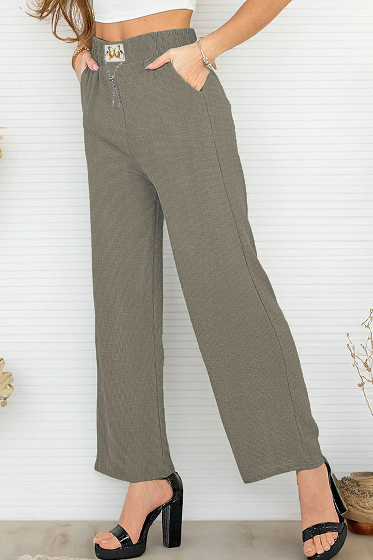 Cozy Fashion Chain Belt Style Flapper Trouser - Women - Image 13