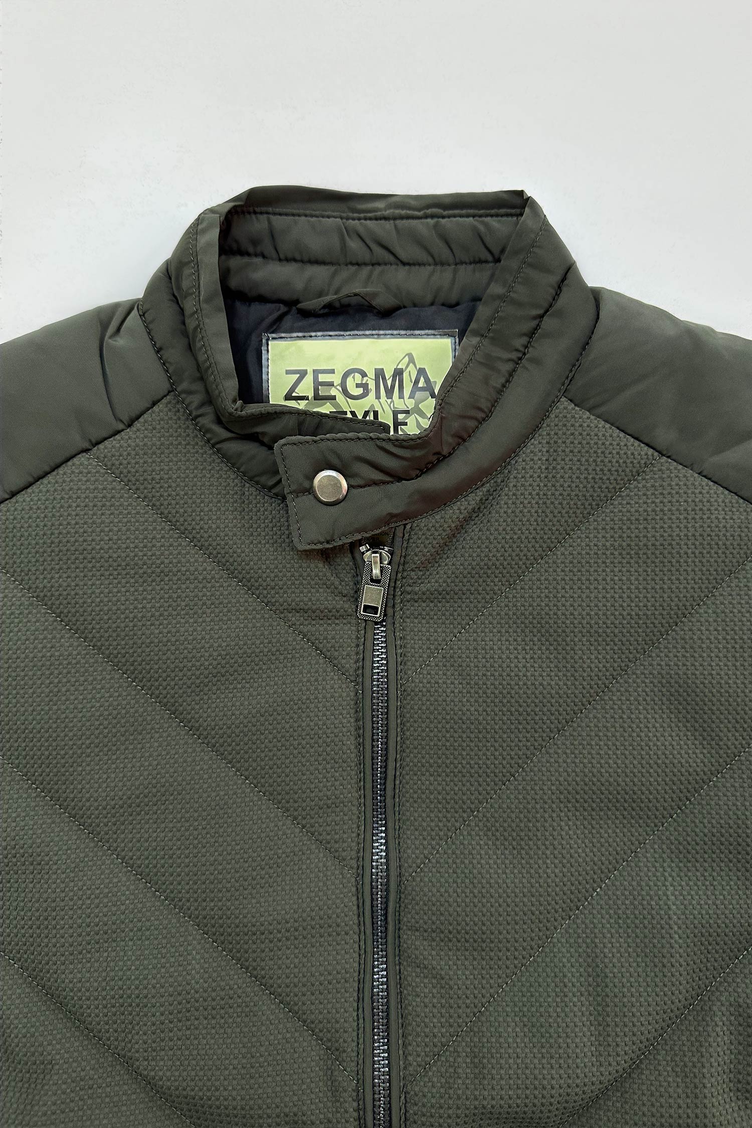 Cross Pattern Bubble Padded Imported Puffer Jacket - Image 14
