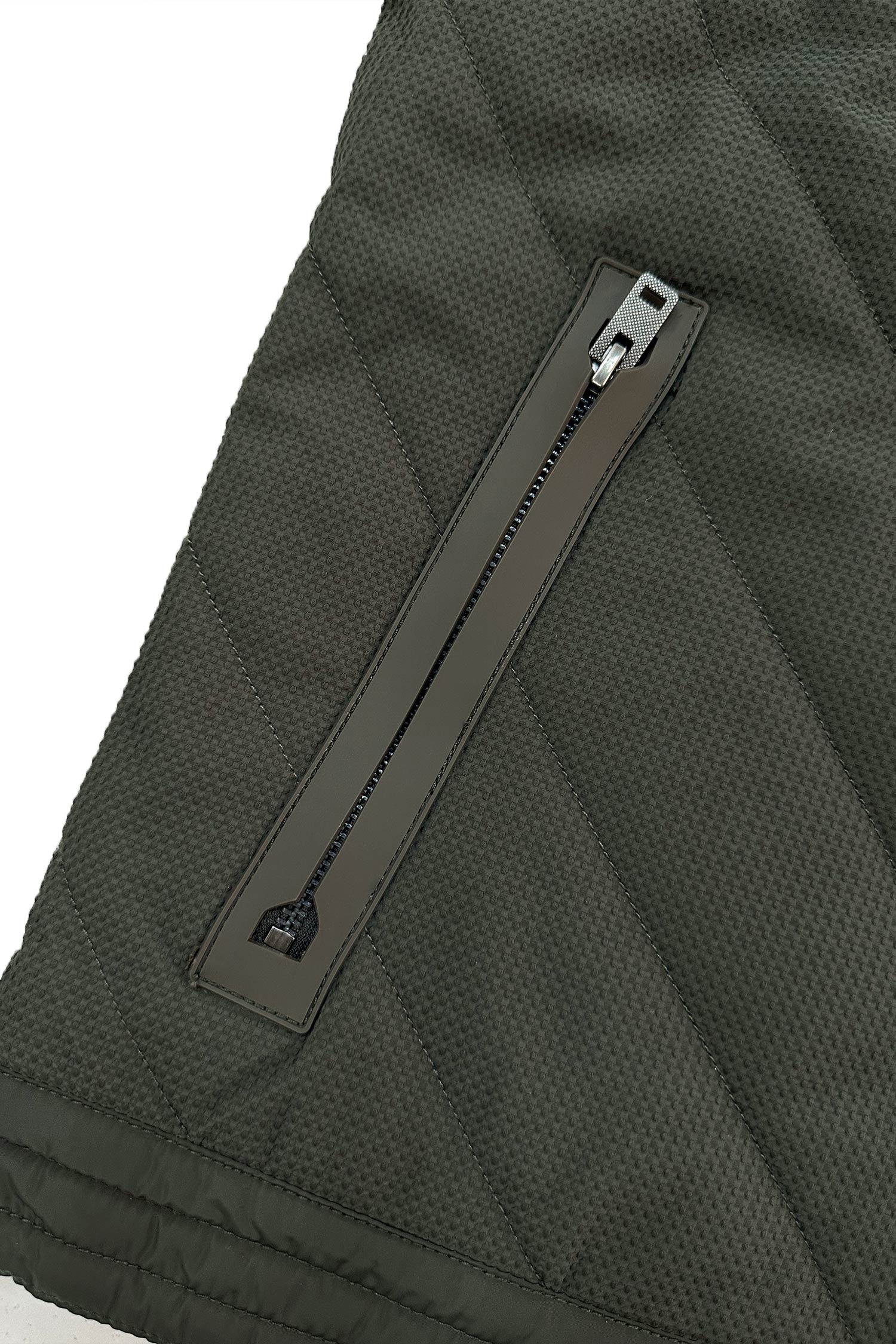 Cross Pattern Bubble Padded Imported Puffer Jacket - Image 15