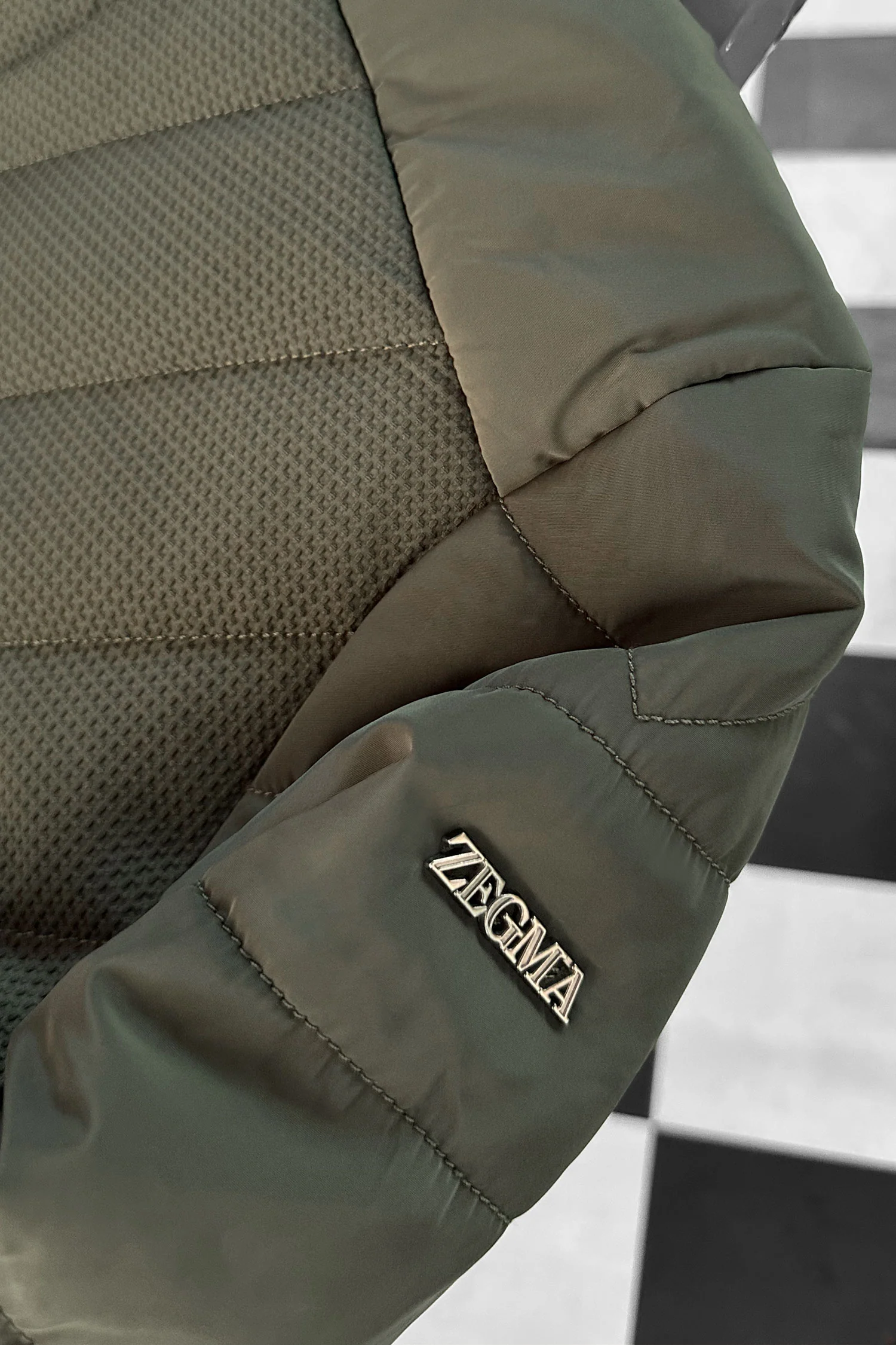 Cross Pattern Bubble Padded Imported Puffer Jacket - Image 16