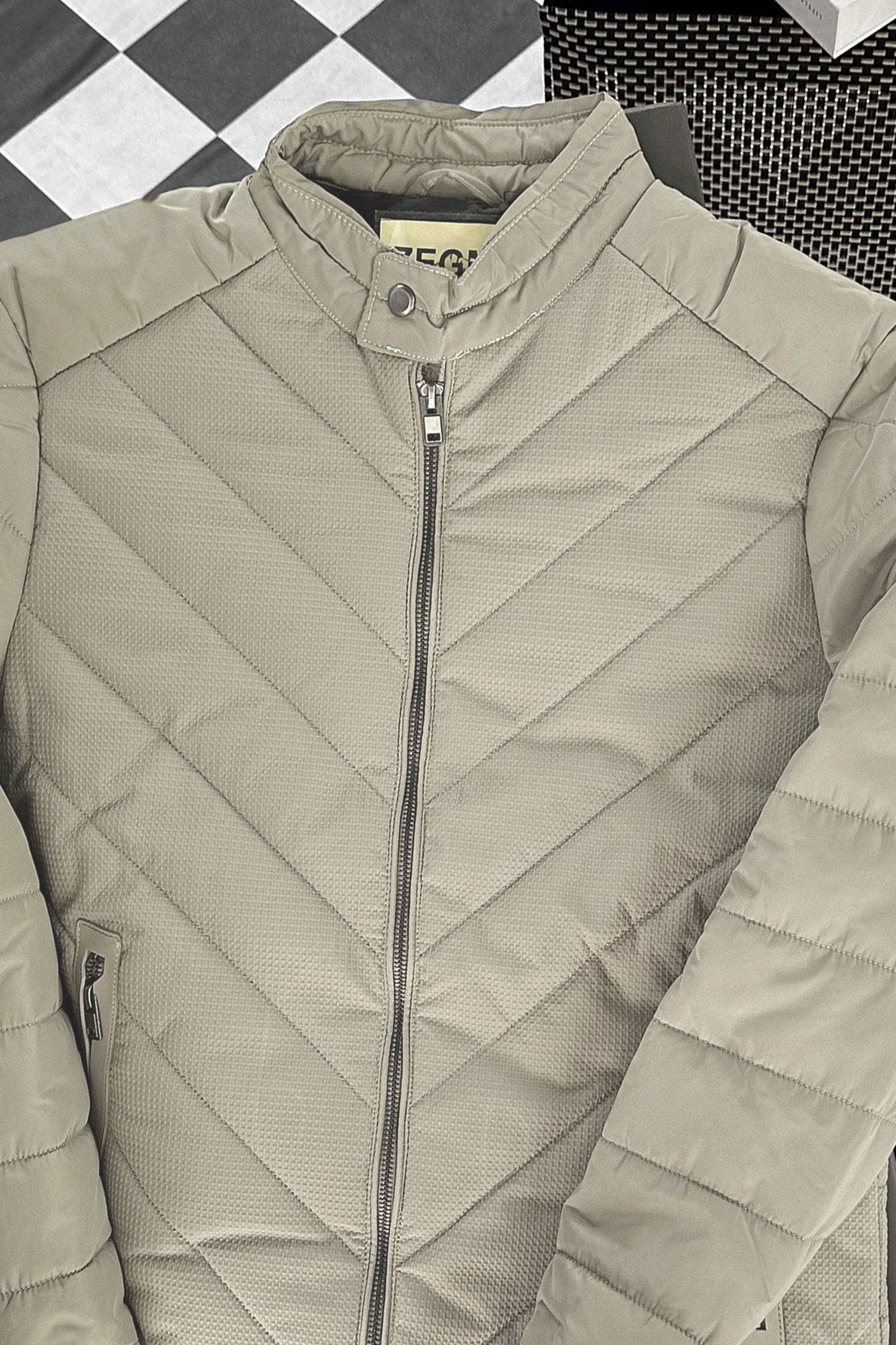 Cross Pattern Bubble Padded Imported Puffer Jacket - Image 8
