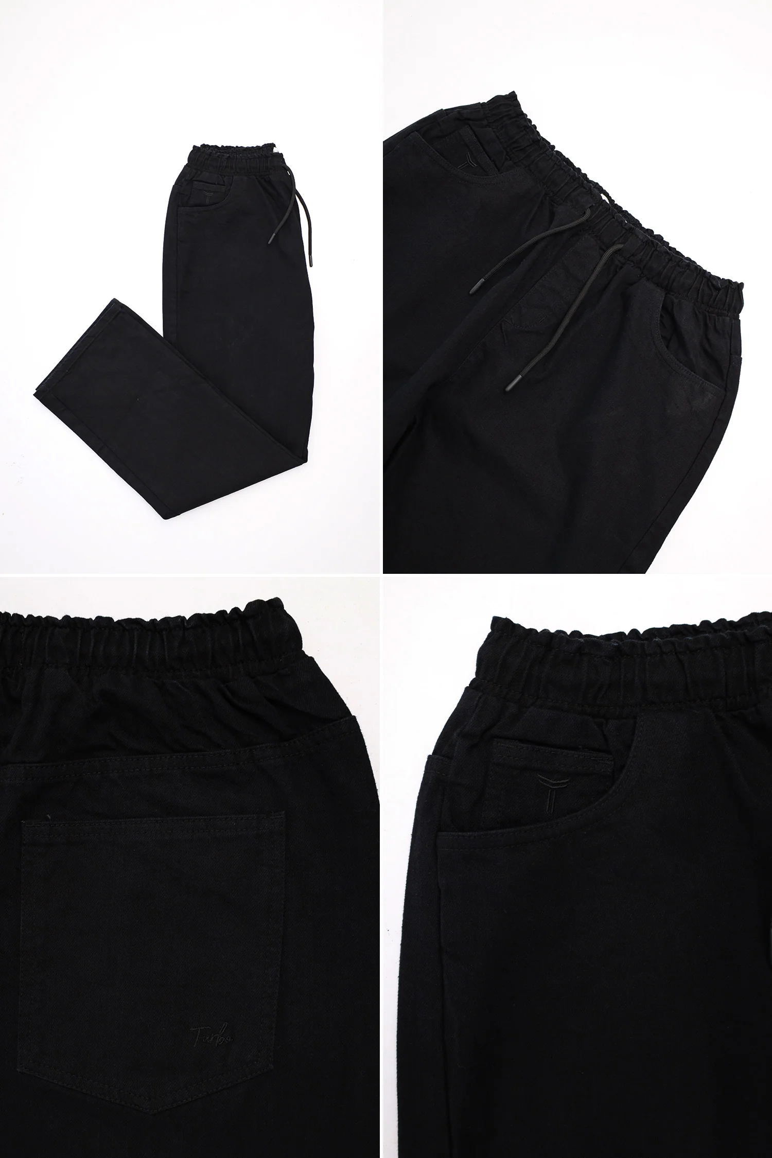 Denim 'Urban Skater' Comfort-Waist Baggy Jeans In Black - Image 4