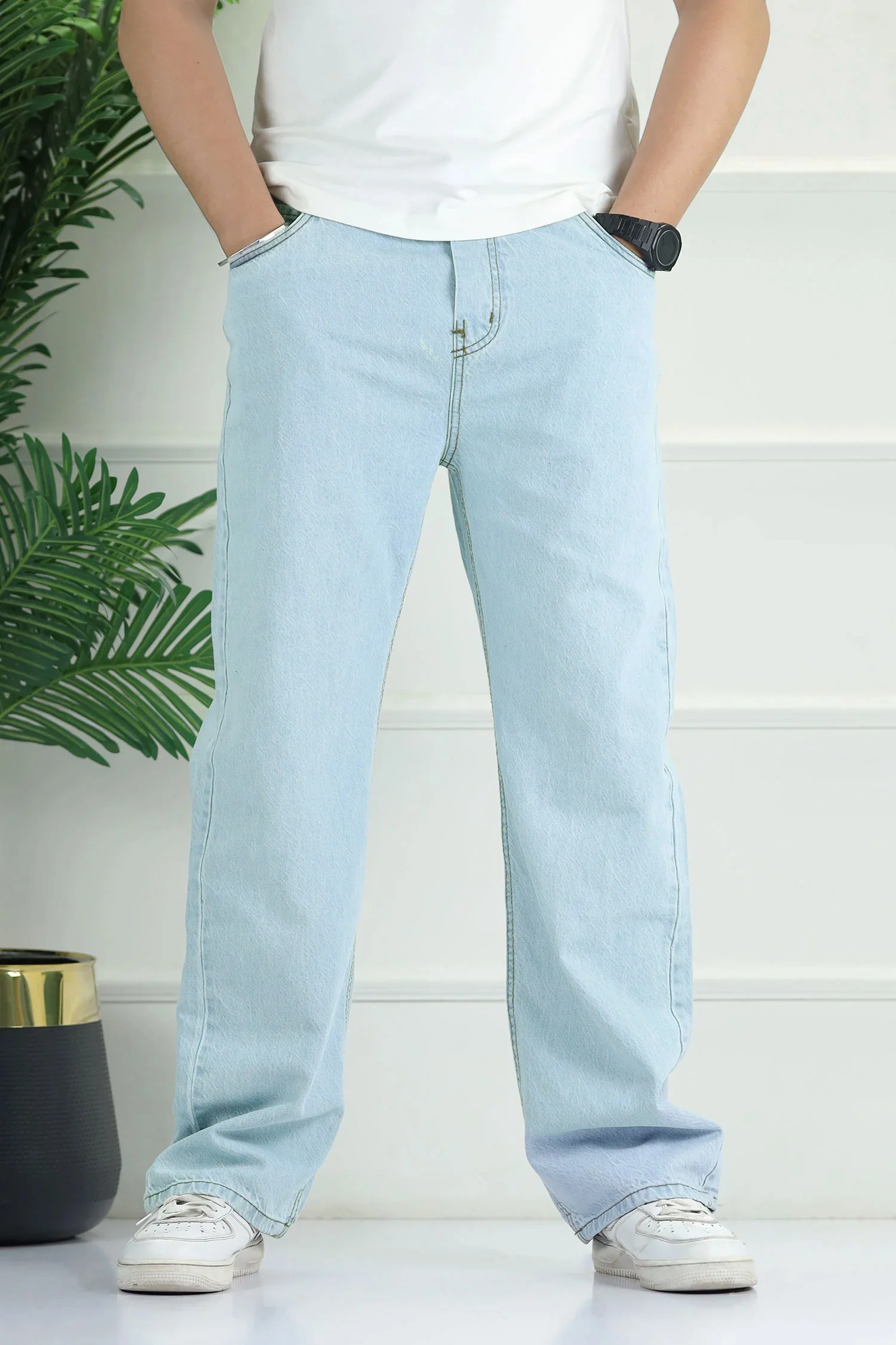 Denim 'Urban Skater' Comfort-Waist Baggy Jeans - Image 10
