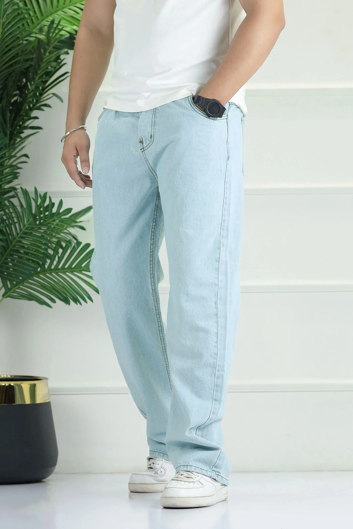 Denim 'Urban Skater' Comfort-Waist Baggy Jeans - Image 6