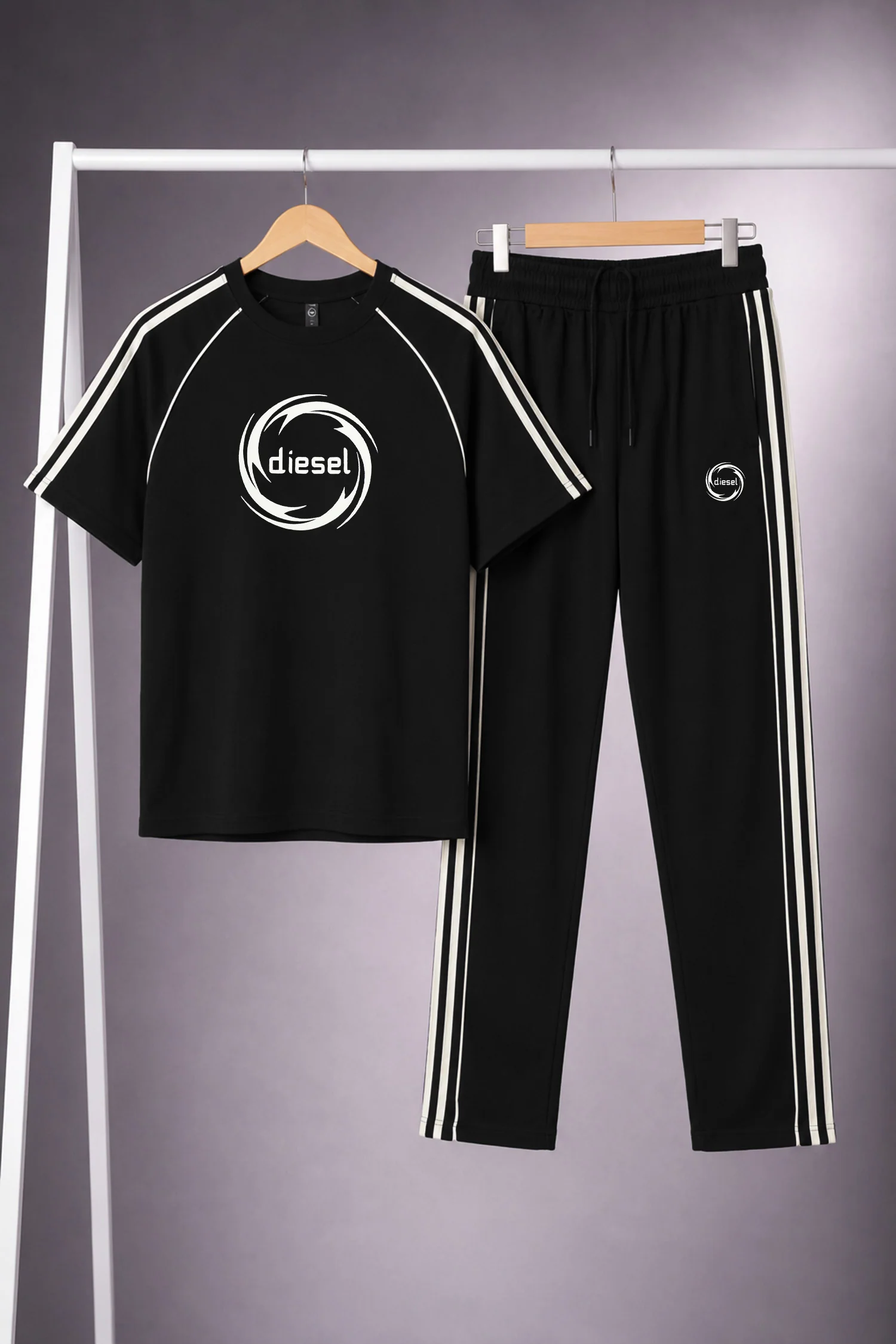 Desel Bruseant Side Striped Men's Tracksuit* - Image 11