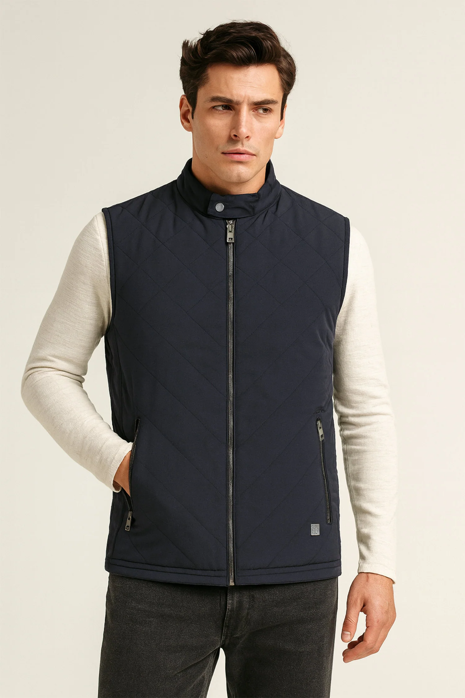 Diamond Quilted Heritage Vest Imported Men's Gilet - Image 15