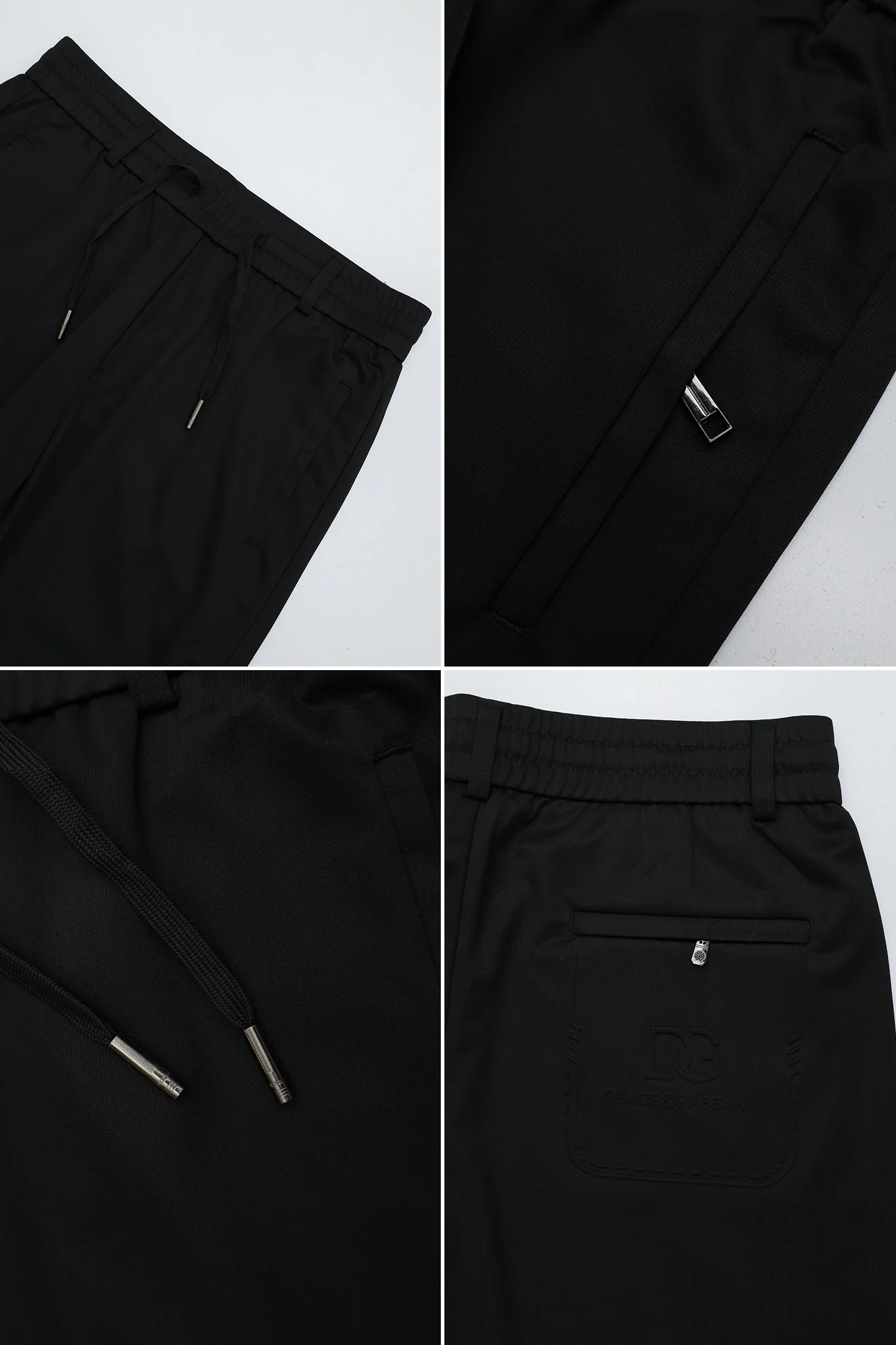 Dlce&Gabna Breathable Straight Fit Imported Slim-Fit Trouser In Black - Image 4