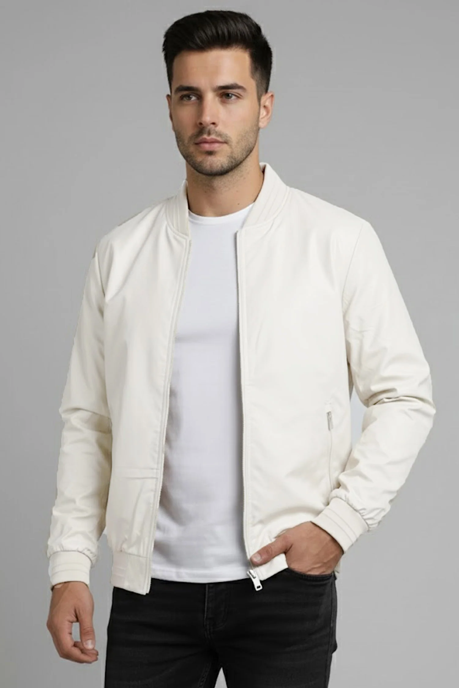 Hexagon Printing Imported Light Weight Jacket - Image 5