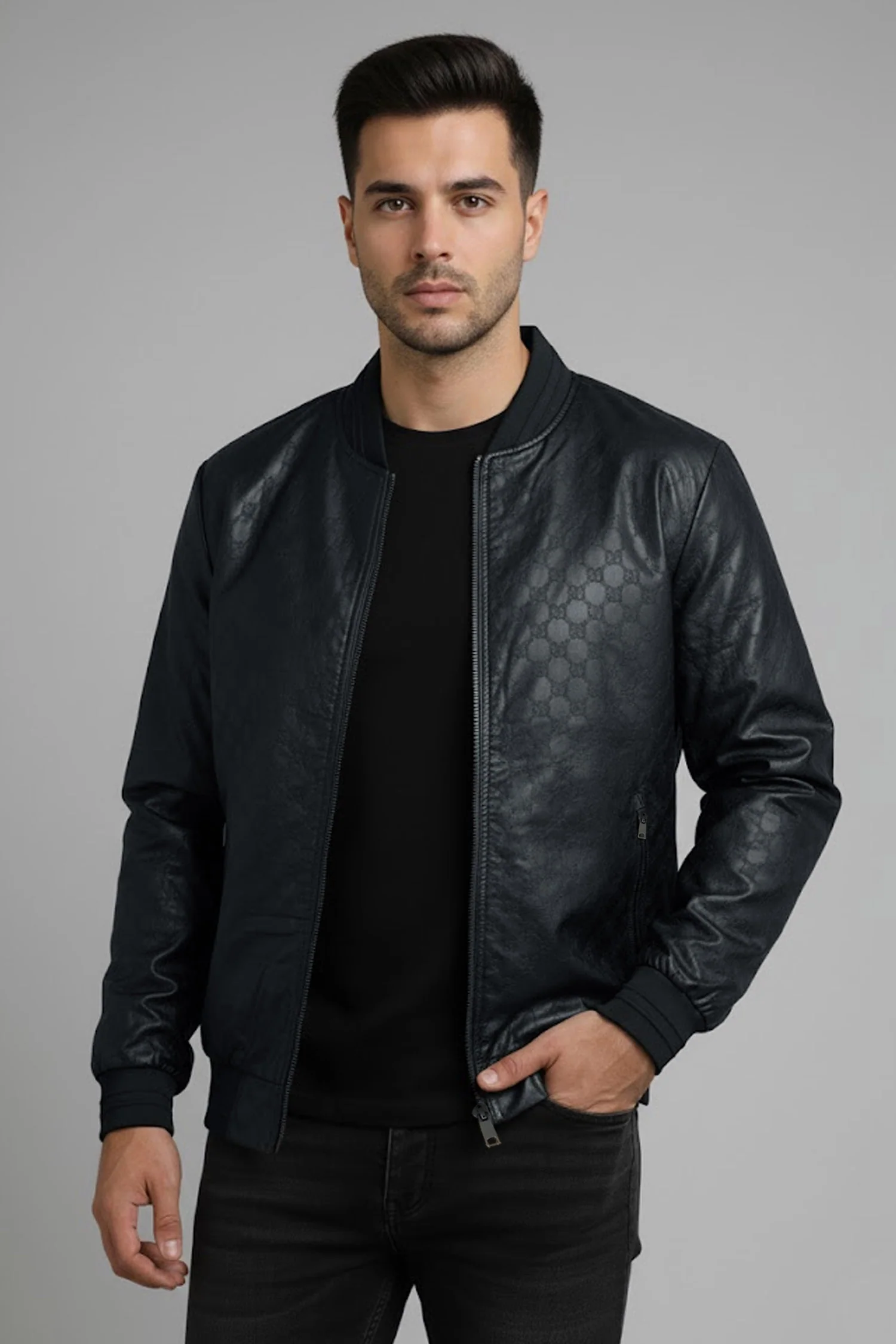 Hexagon Printing Imported Light Weight Jacket - Image 9