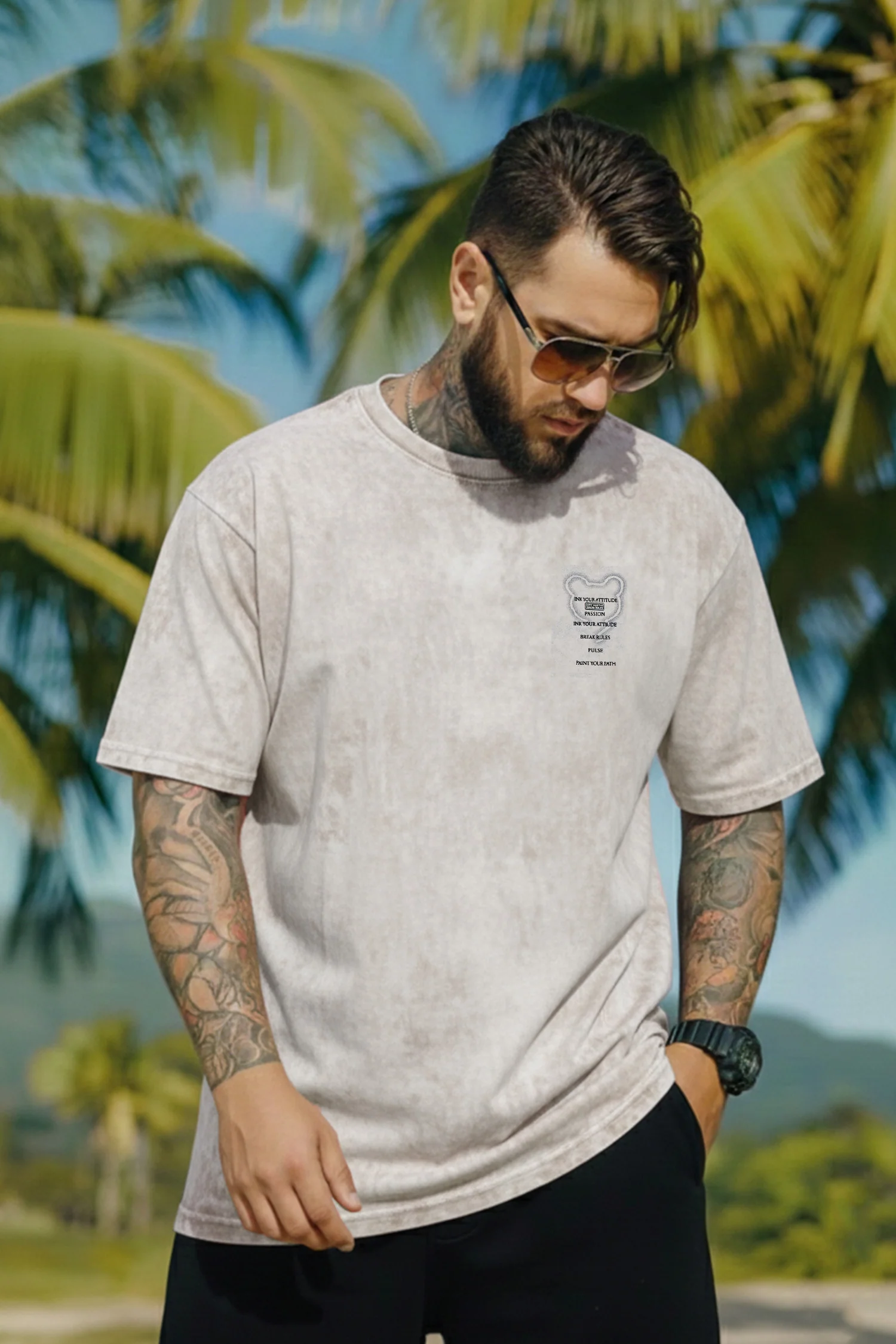 Elite Casualwear Contrast Mens T-shirt - Image 6